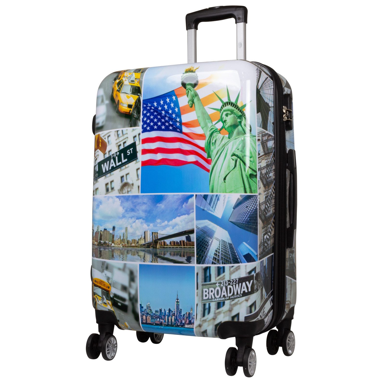 Trendyshop365 Hartschalen-Trolley Liberty, bunter Koffer mit Motiv, 3 Größe günstig online kaufen