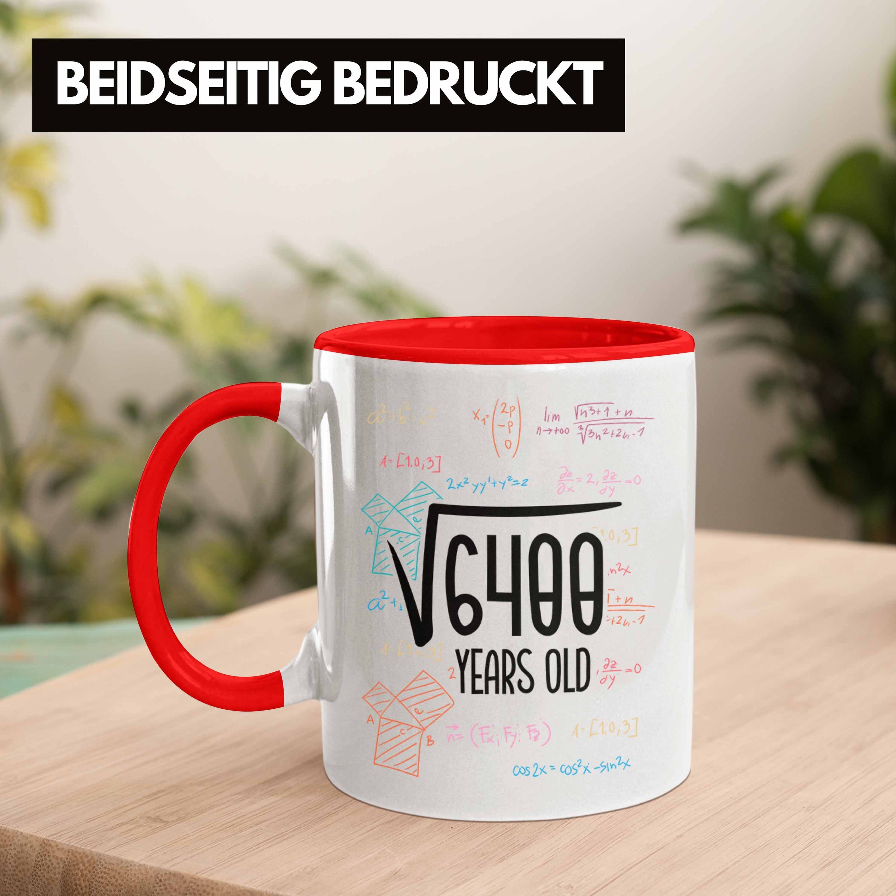 "Wurzel Rot Lustige Tasse Trendation Tasse Geschenkidee Geburtstag 80. zum Geburtstag 80er