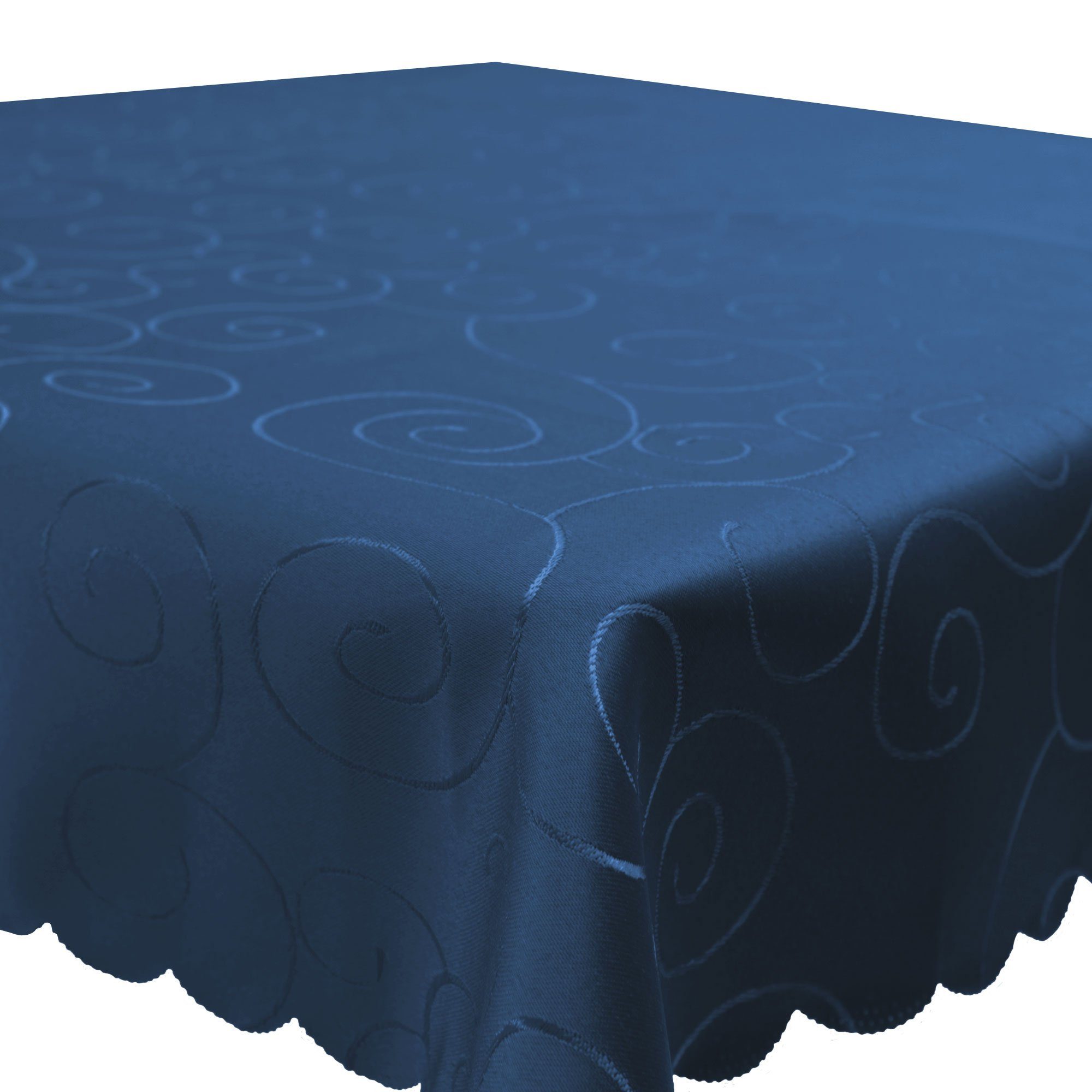 Haus und Deko Tischdecke Tischdecke Damast Ornamente eckig Circle Struktur günstig online kaufen