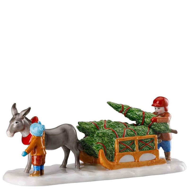 Hutschenreuther Dekofigur »Esel mit Schlitten Weihnachtsmarkt Sammelkollektion 2019« (1 St)
