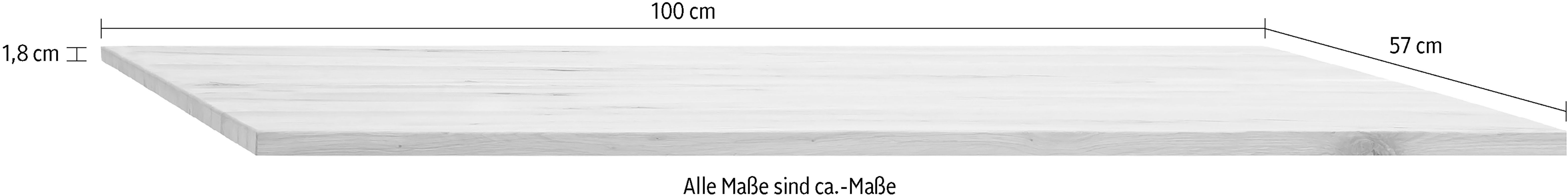 Home affaire Einlegeboden Huven, Zubehör, Einlegeboden, Einlegeboden in Massiv Eiche, in 2 verschiedene Größen erhältlich