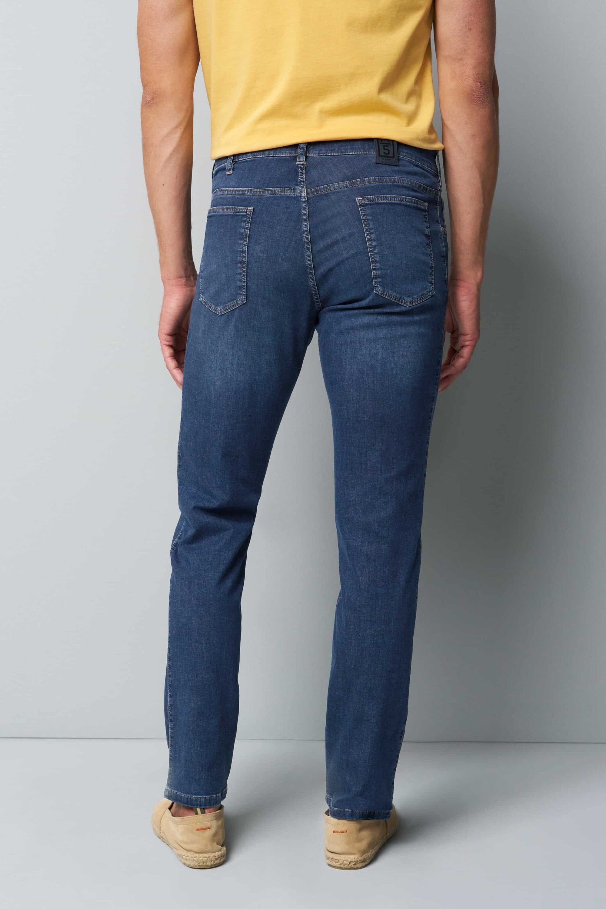 MEYER 5-Pocket-Jeans M5 Slim aus Bio-Baumwolle günstig online kaufen