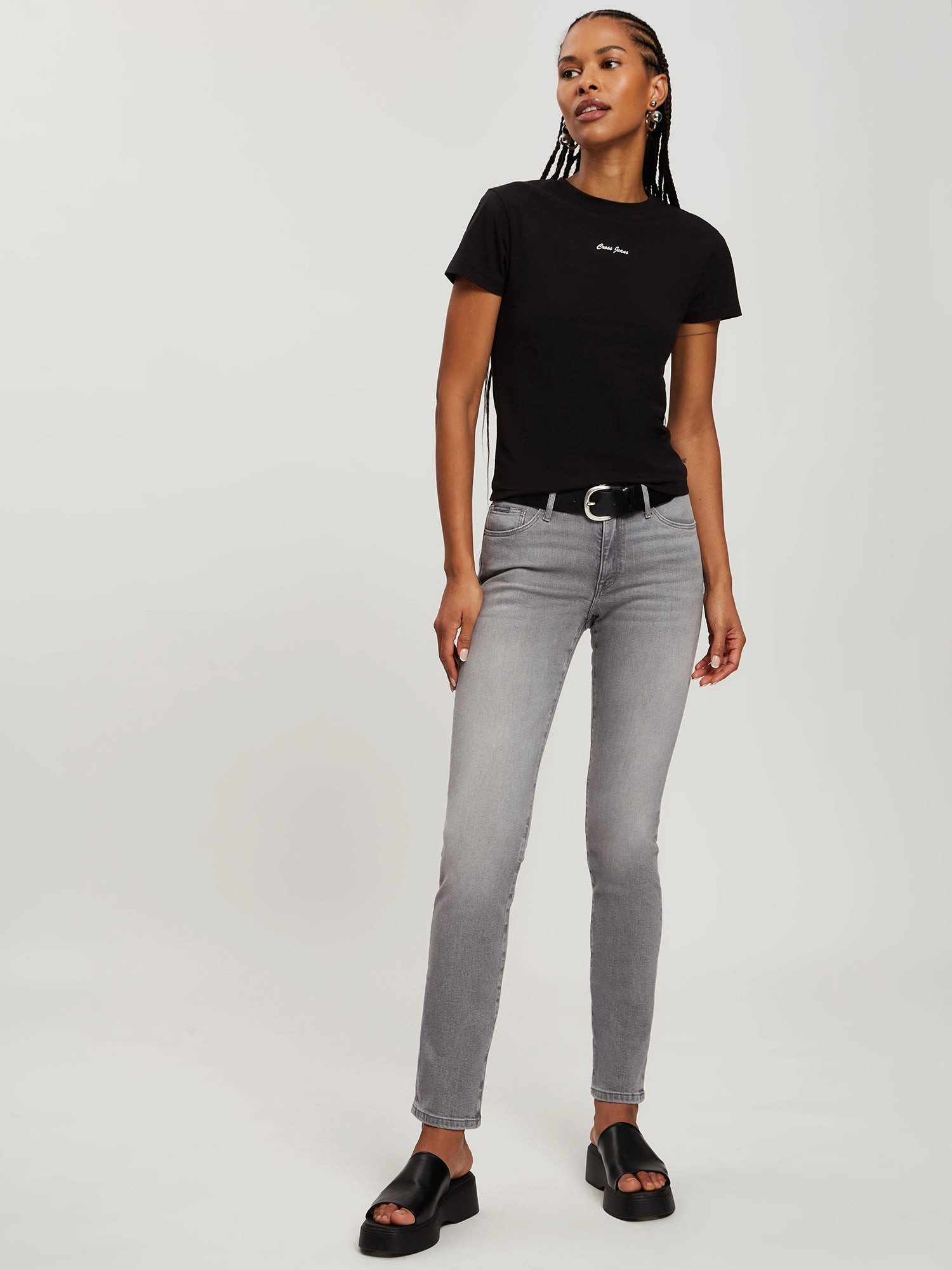 CROSS JEANS® Stretch-Jeans CROSS JEANS ANYA grey P489-254 – Bild 4 von 5