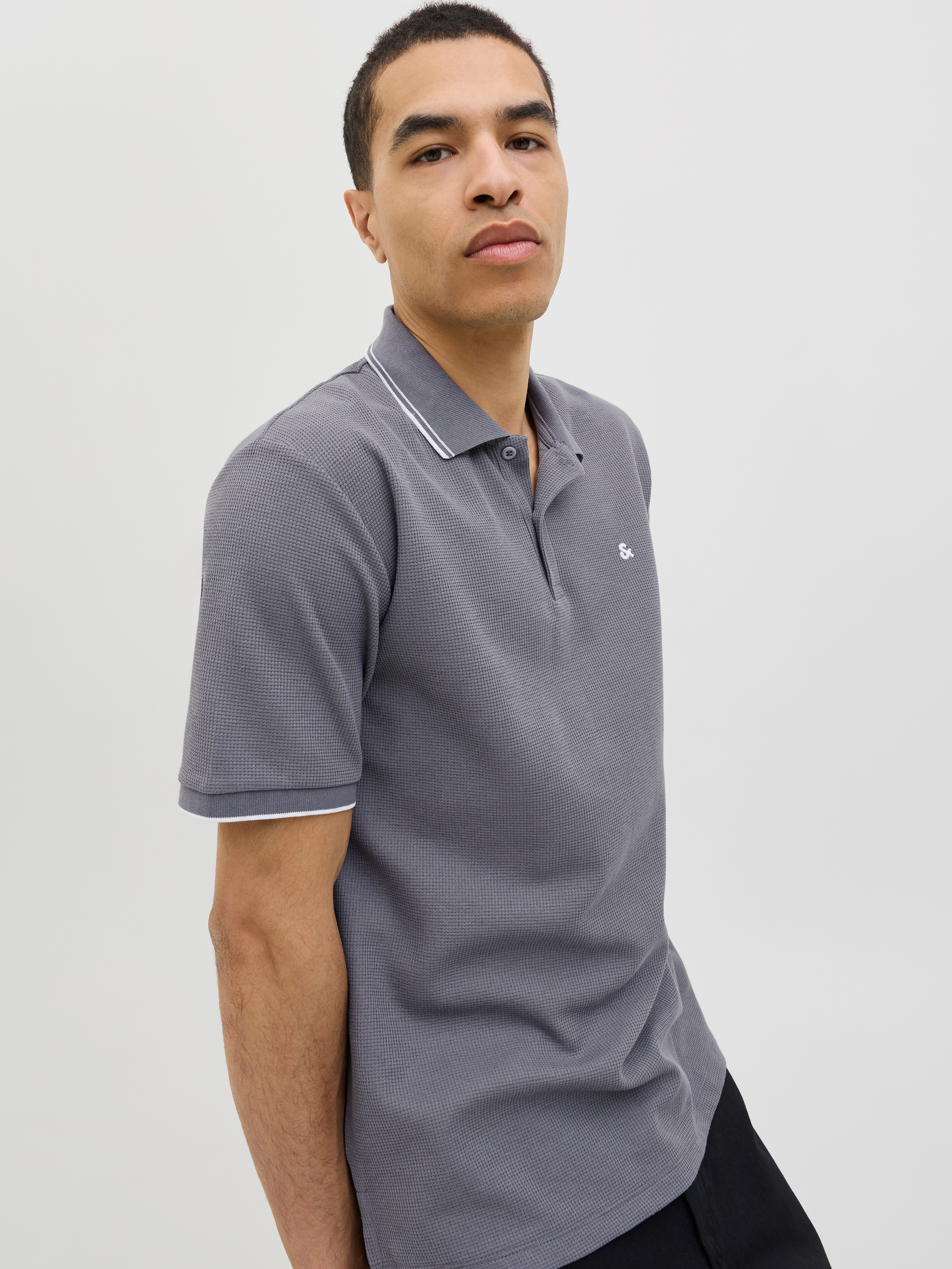 Jack & Jones Poloshirt JJEAUSTIN POLO SS NOOS Materialmix, regular fit günstig online kaufen
