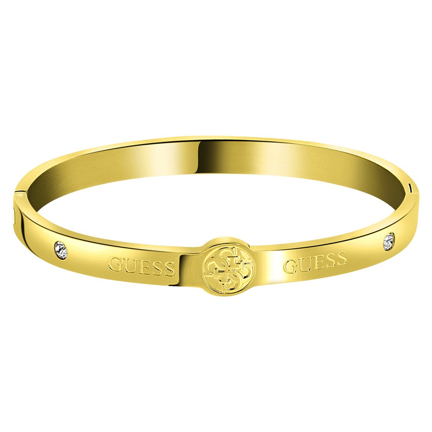Guess Armreif Armband - Stahl - Gold - Kristall - Damen