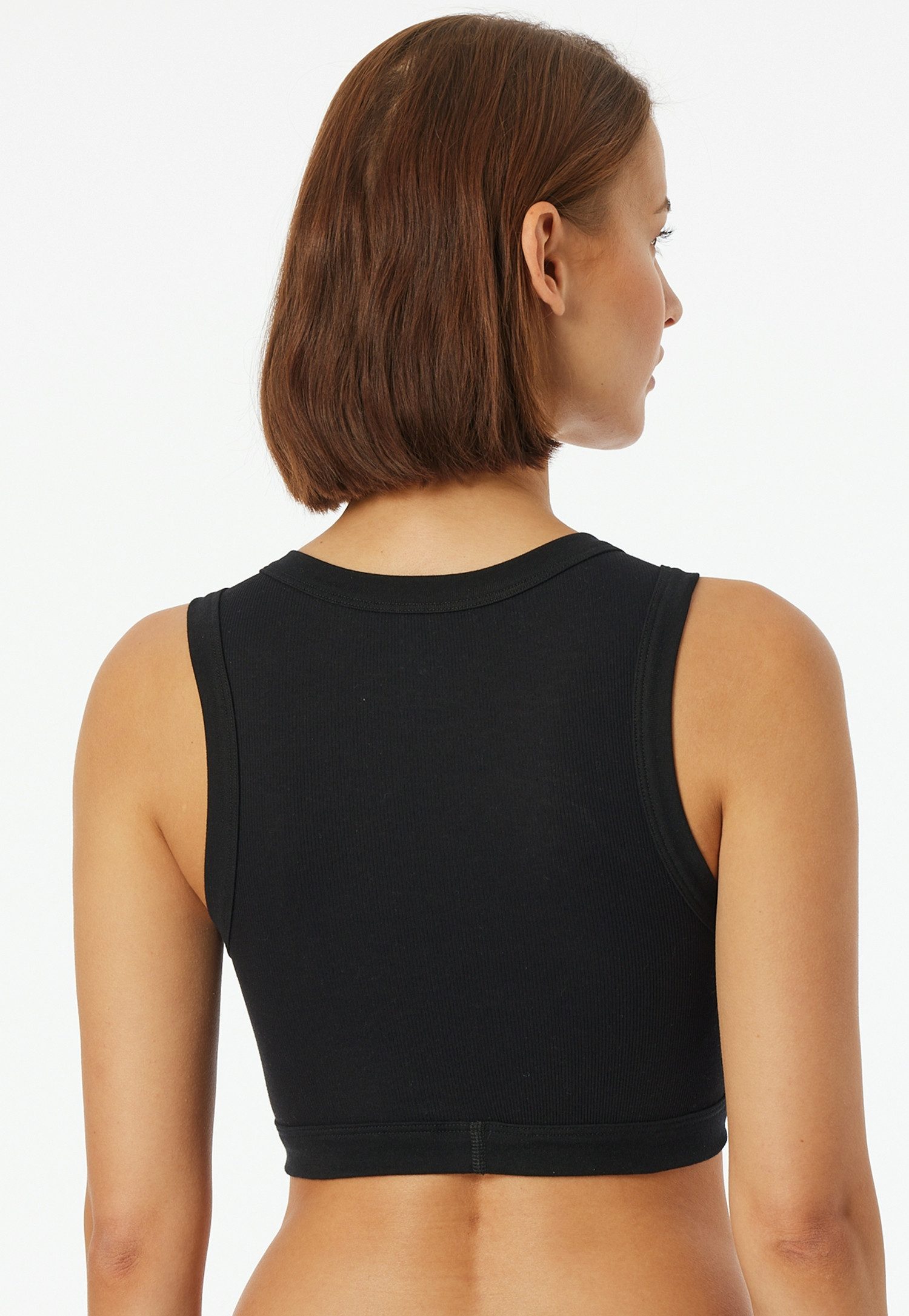 Schiesser Bustier Revival Kollektion Breite Abschlüsse an Dekolleté und Armausschnitt