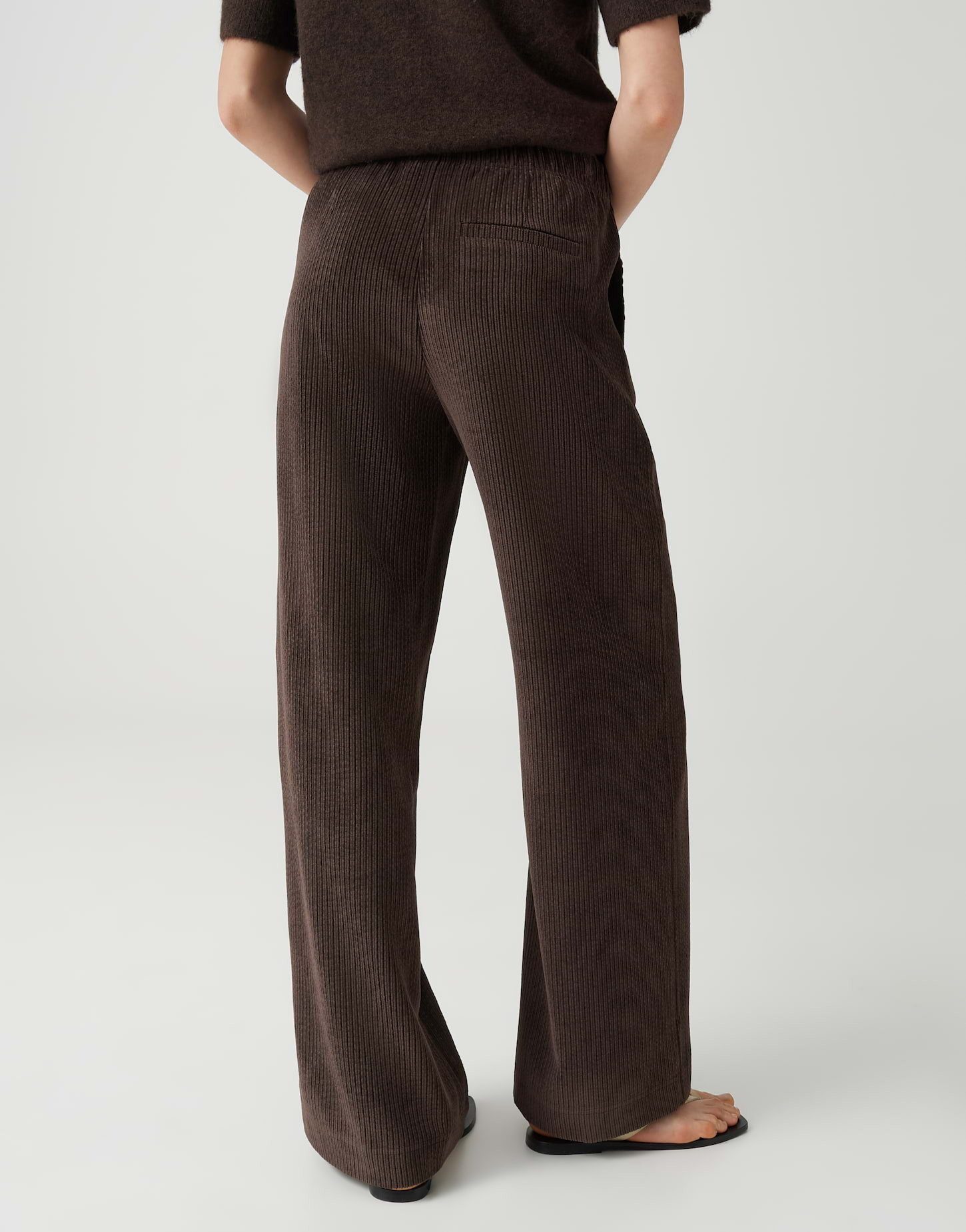 OPUS Cordhose MILENI URBAN komfortable Wide Leg Pants aus Cord vorverlegte Seitennaht