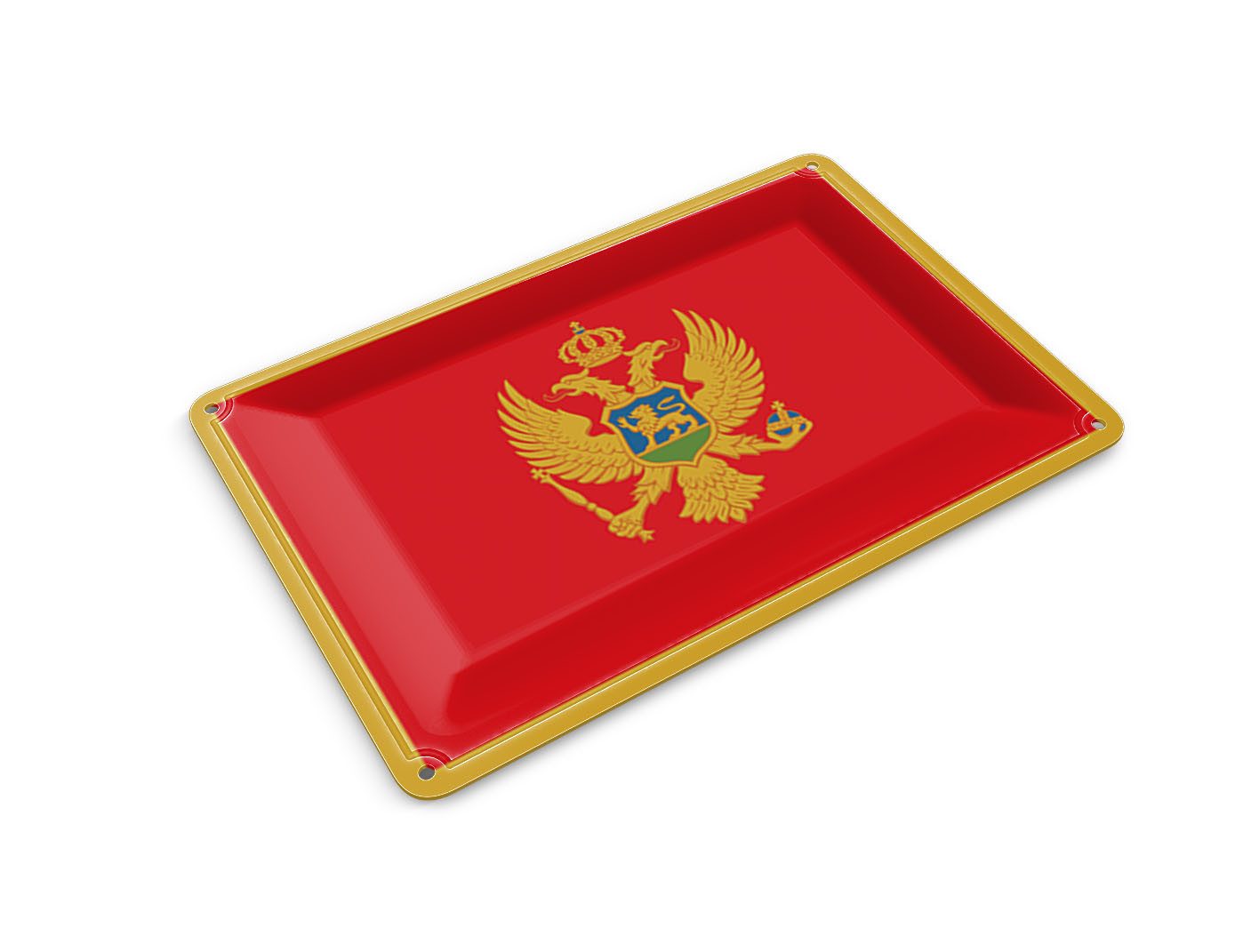 Femer GmbH Postkarte Flagge Montenegros 14x10 cm Flag of Montenegro, unfrankiert