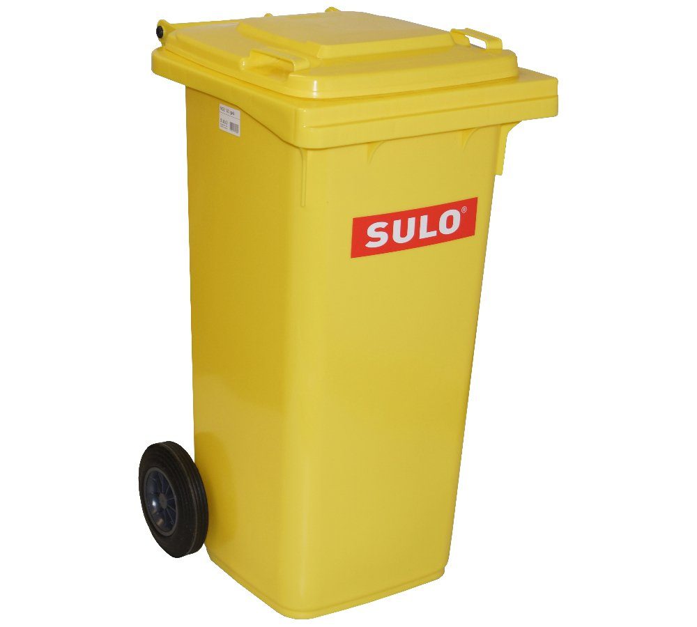 SULO Mülleimer einfarbige Mülltonne 120 L gelb