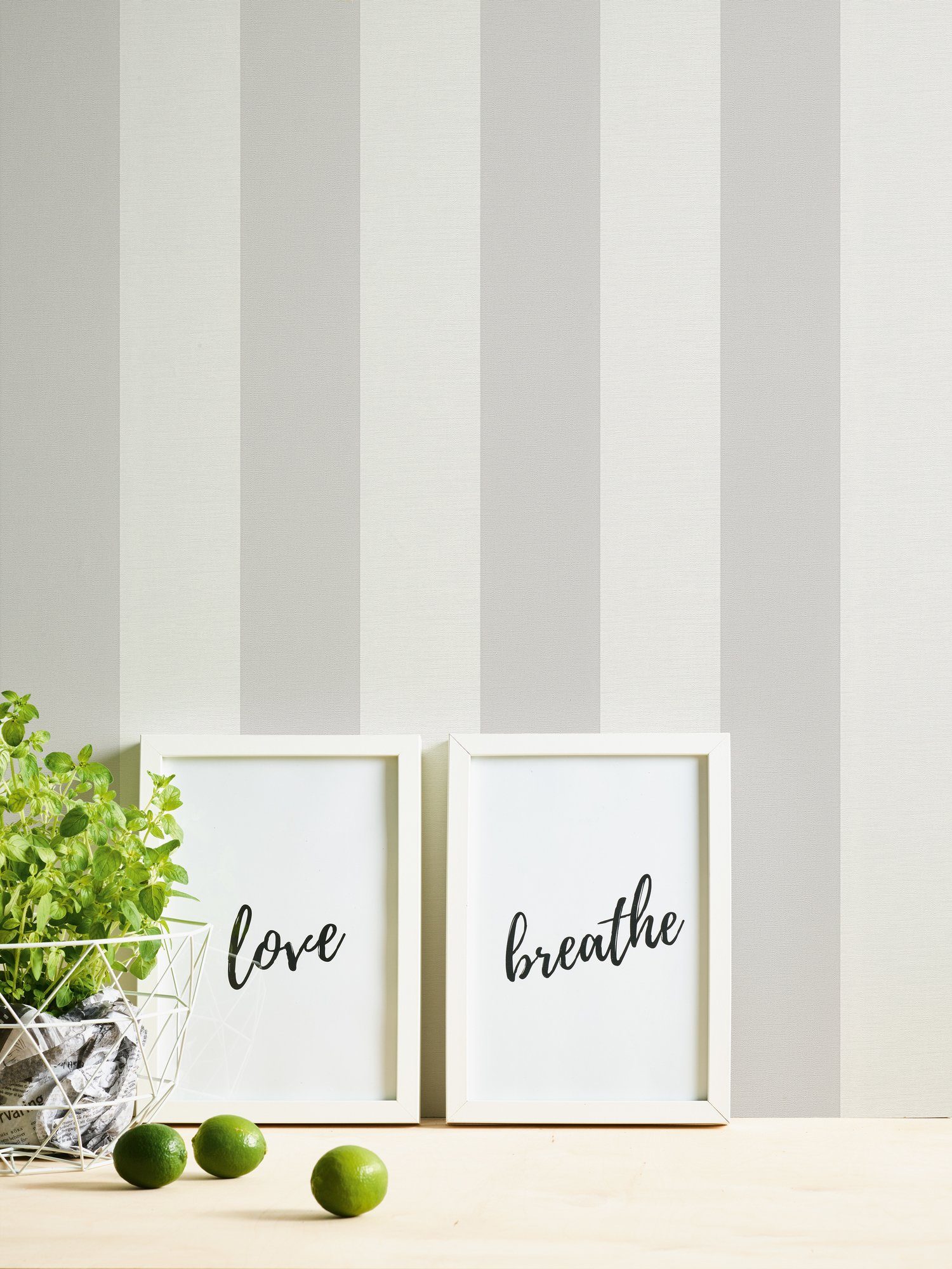 A.S. Création Vliestapete Landhaustapete mit Streifen, geprägt, gemustert, matt, neutral, (1 St), Babyblau Tapeten Wohnzimmer Schlafzimmer Küche modern Flur Design Büro