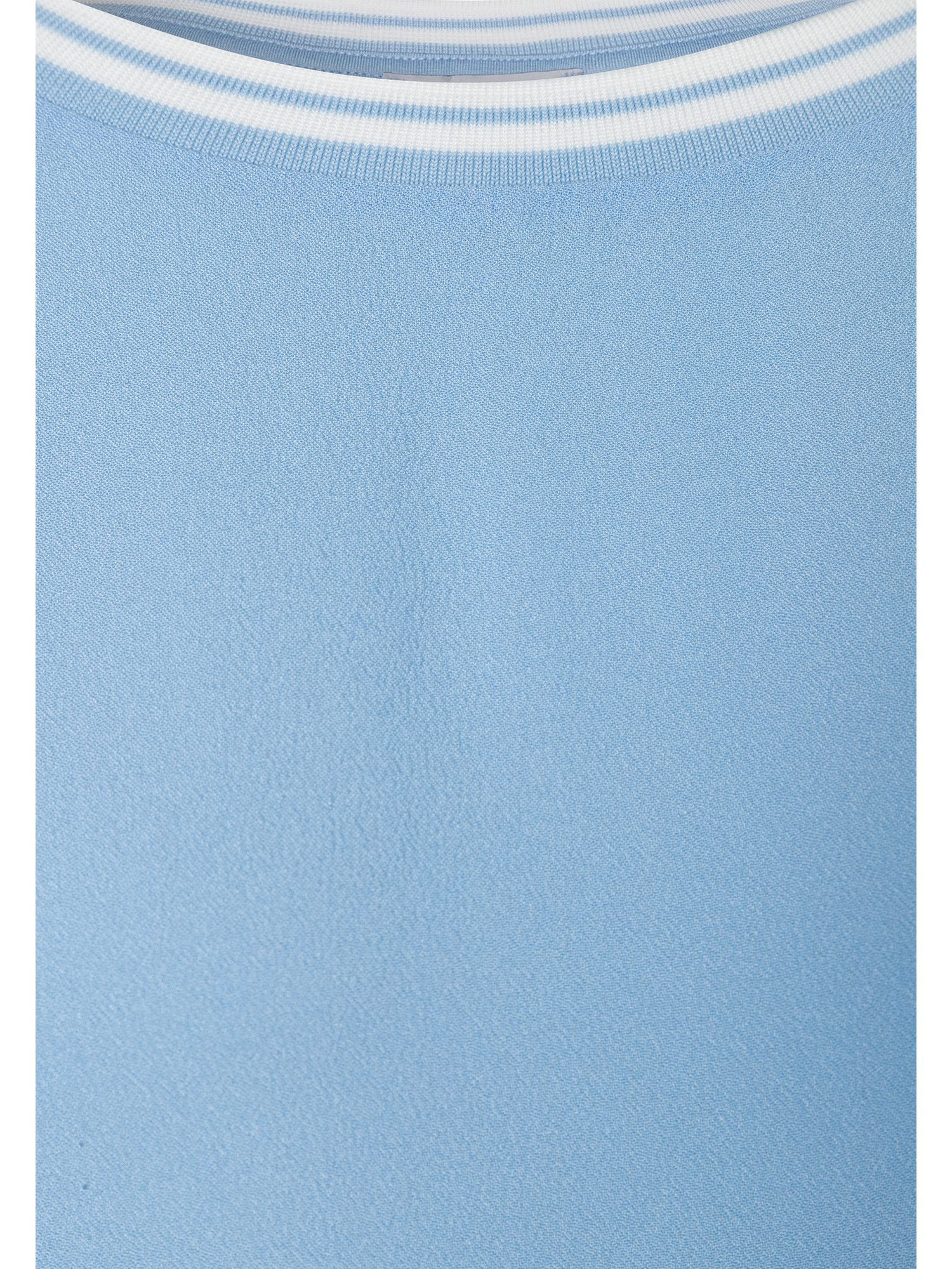 MORE&MORE T-Shirt Blusenshirt mit Kontrastabschlüssen