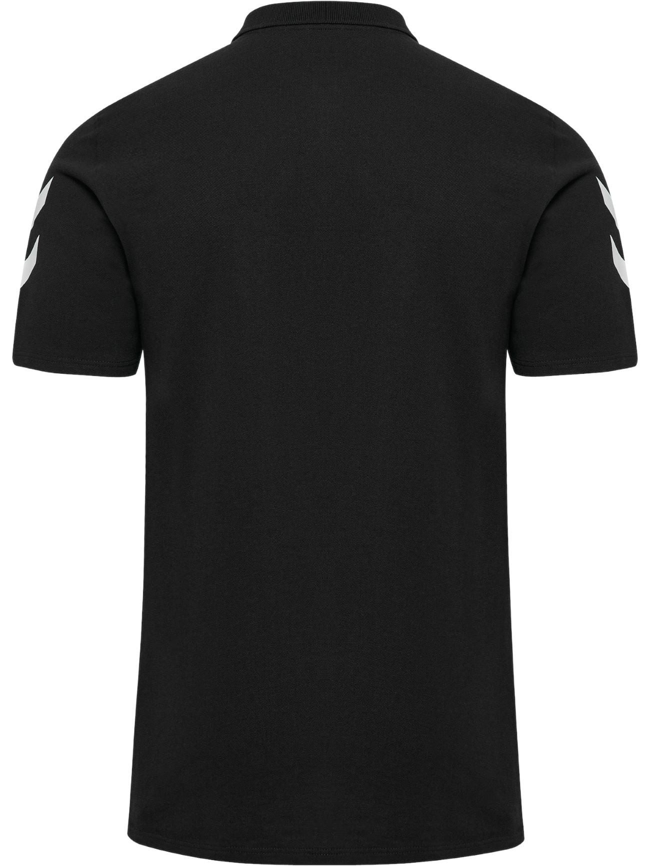 hummel Poloshirt hmlGO Chevron (100% Baumwolle) schwarz Herren