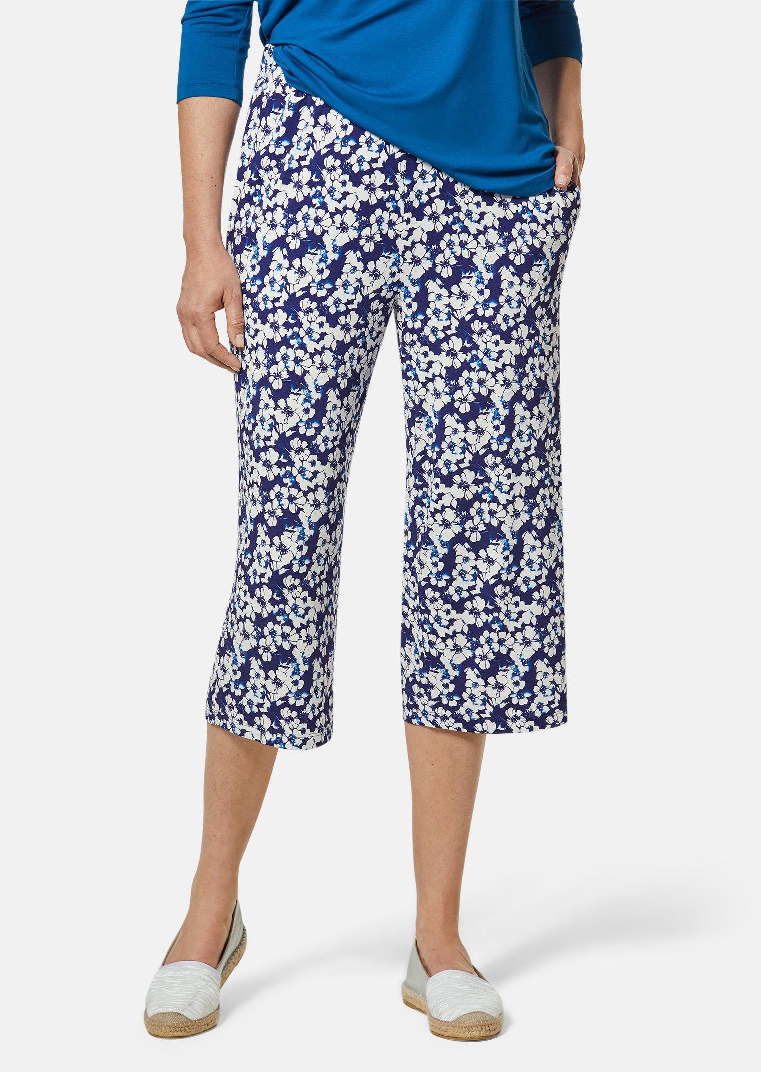 7/8-Caprijeans Attraktive Druckhose Louisa mit weichem Fall