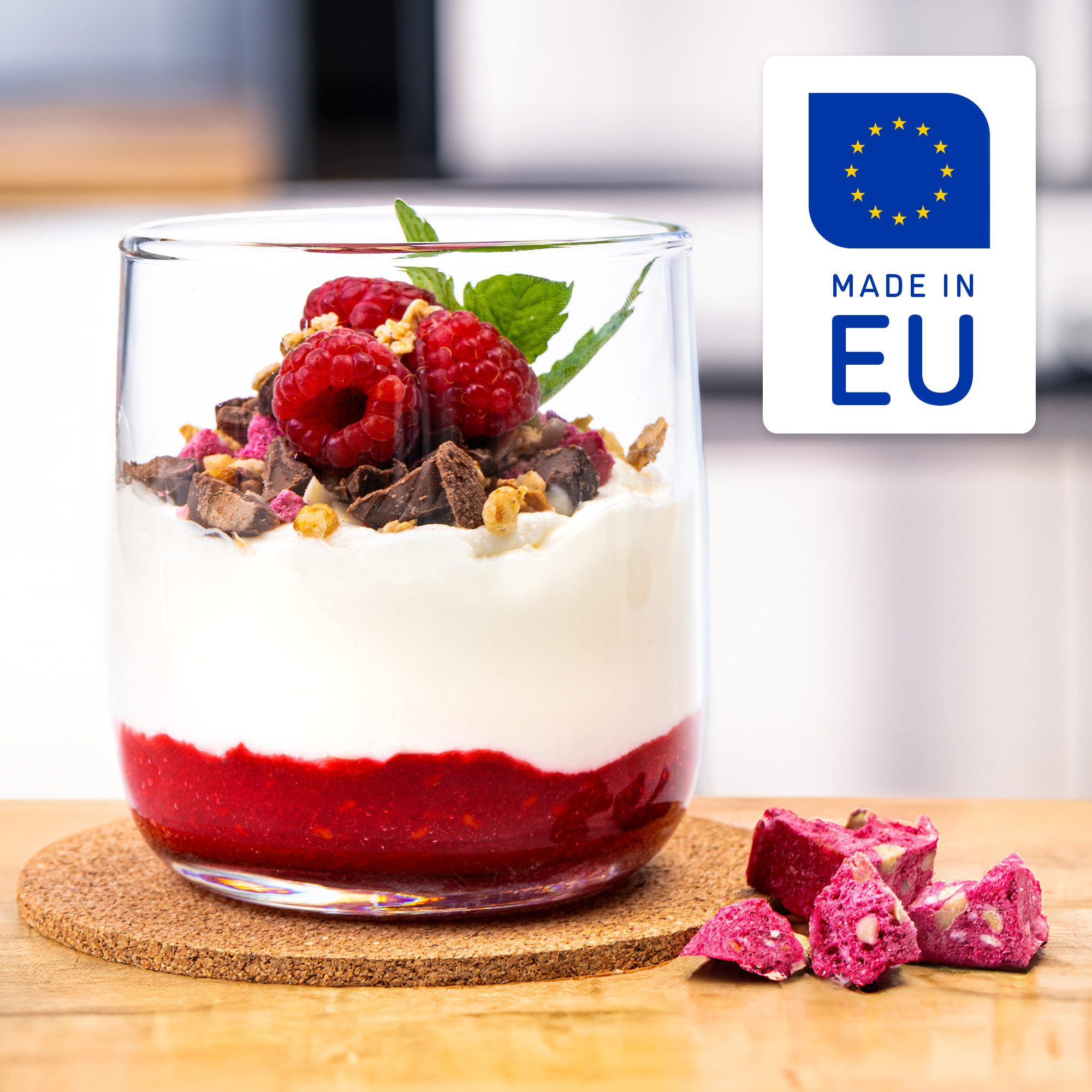 KONZEPT Dessertschale Dessertgläser Set aus Glas, große Gläser für Nachtisch, (12-tlg), glas, 220 ml – Bild 4 von 5