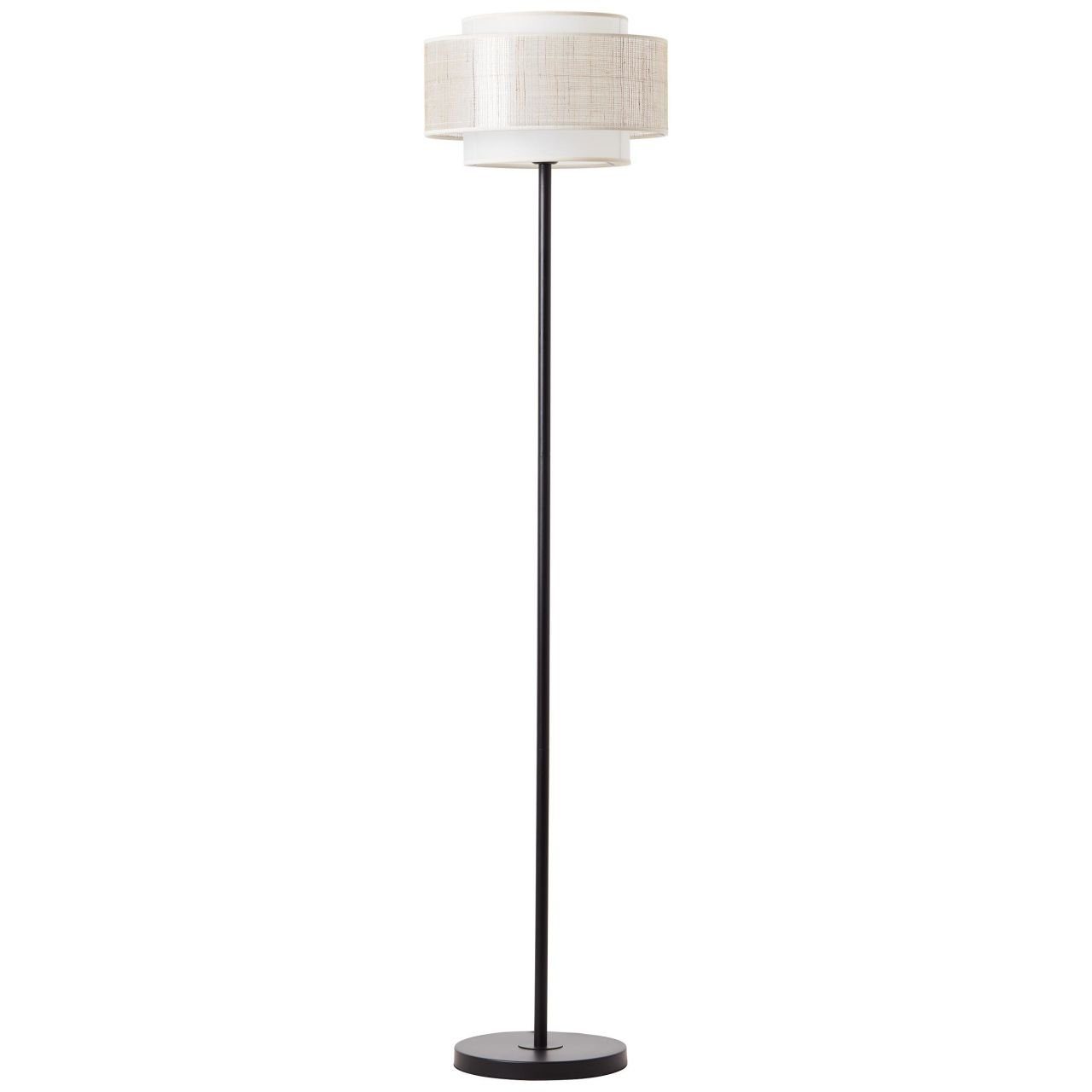 Brilliant Stehlampe Odar, Lampe, Standleuchte schwarz/beige, 1flg Odar E27, A60, Mit 1x Fuß 42W