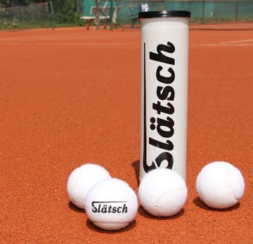 Slätsch Tennisball Weiße Tennisbälle 4er-Dose Druckbälle by Slätsch, weißer Filz