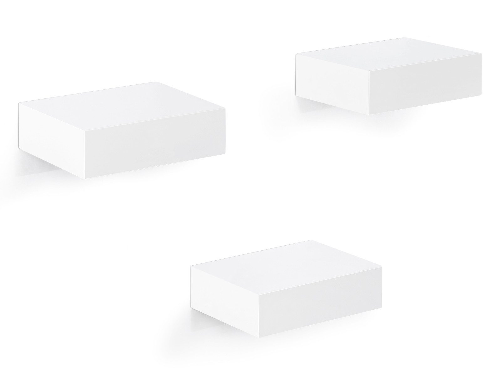 Woltu Wandregal, Set 6-tlg., Regal freischwebend Wanddeko hochglänzend aus günstig online kaufen