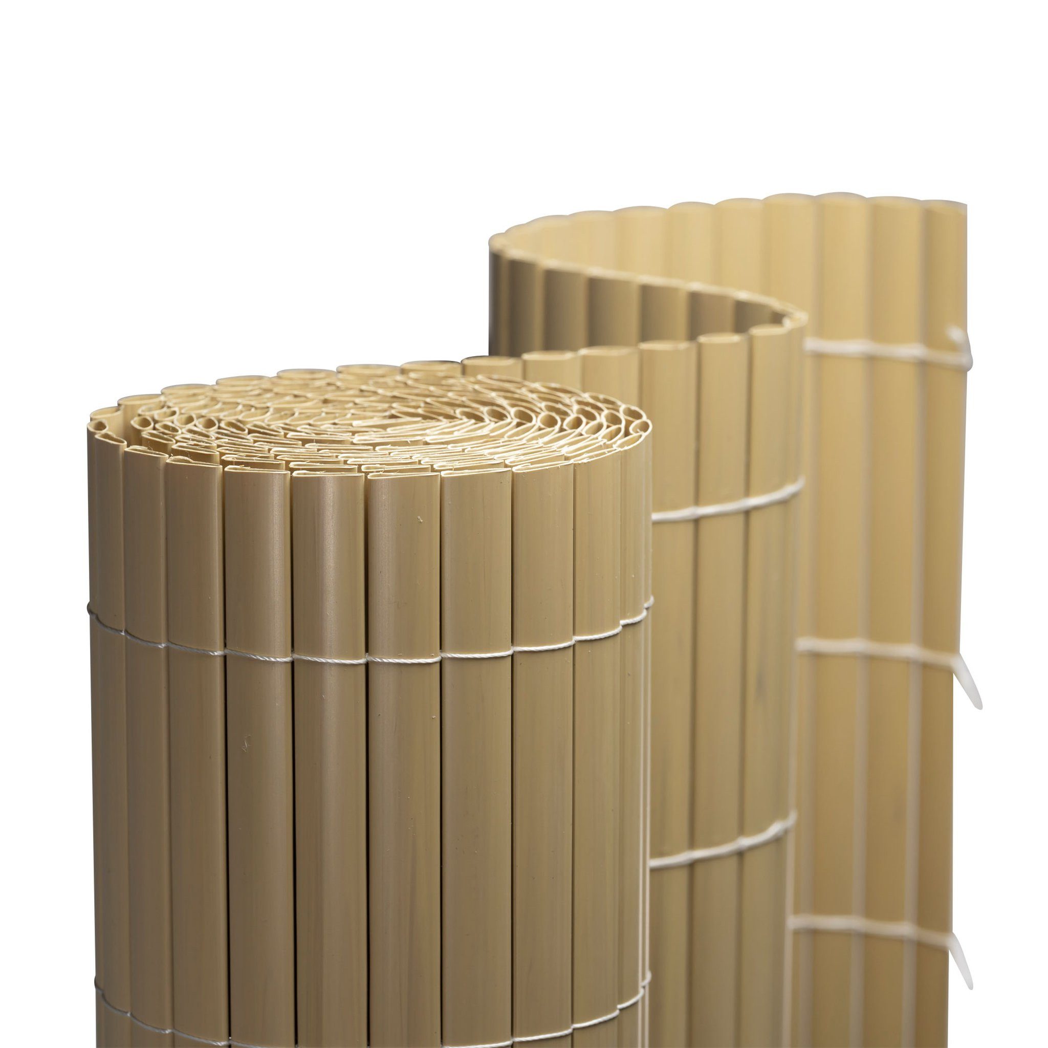 jarolift Sichtschutzzaunmatten PVC Sichtschutzmatte, 80 x 300 cm, bambus, (1-St), langlebig, witterungsbeständig, pflegeleicht, für Garten, Balkon