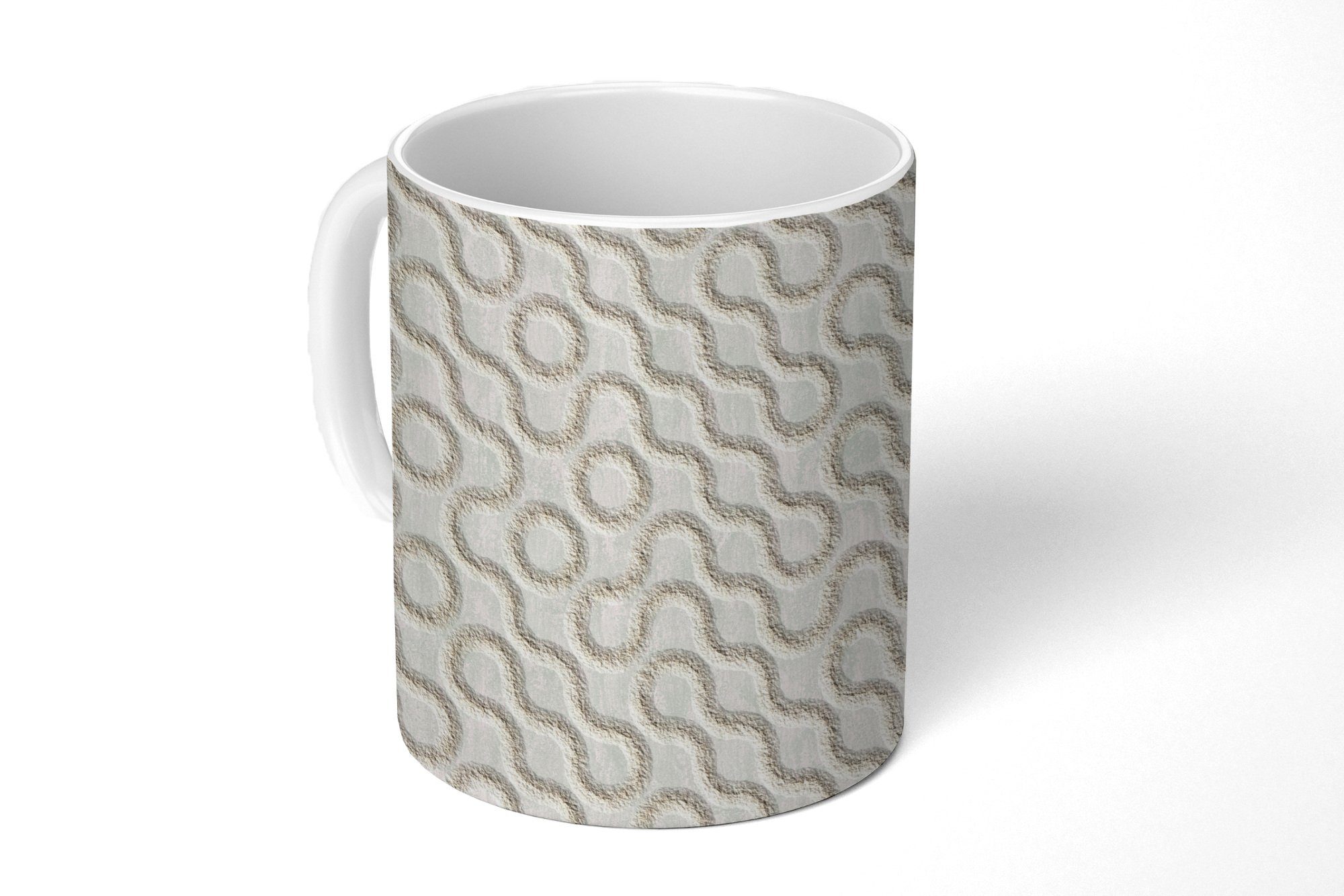 MuchoWow Tasse Steine - Abstrakt - Muster - Industriell, Keramik, Kaffeetassen, Teetasse, Becher, Teetasse, Geschenk