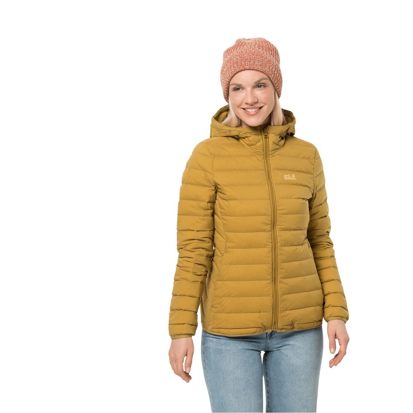 Jack Wolfskin Winterjacke Winter-Daunenjacke Glowing Mountain Jacket (winddicht, warm, PFC-frei)