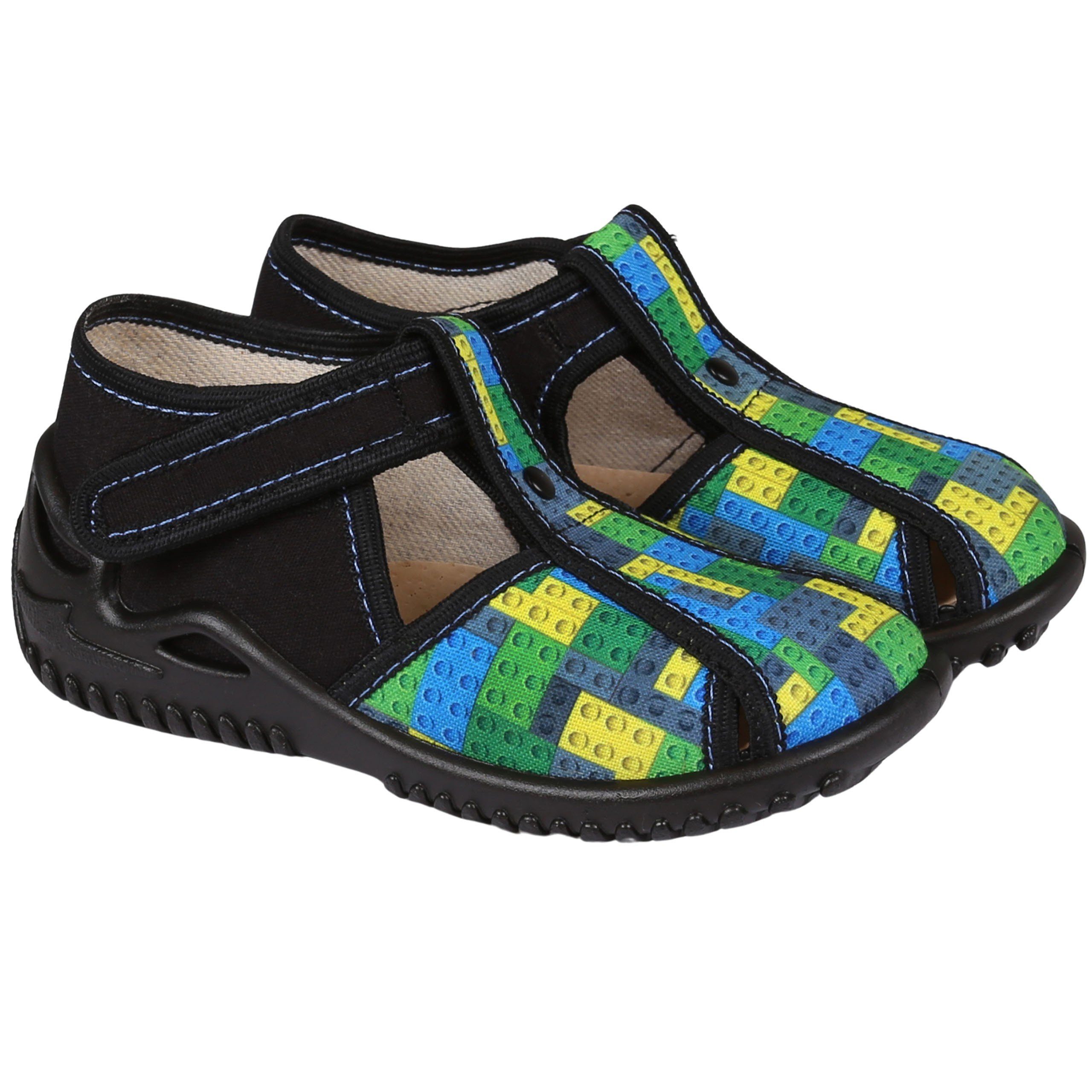 Sarcia.eu Bunte Jungen-Turnschuhe mit Klettverschluss-Turnschuhe Tymon Hausschuh