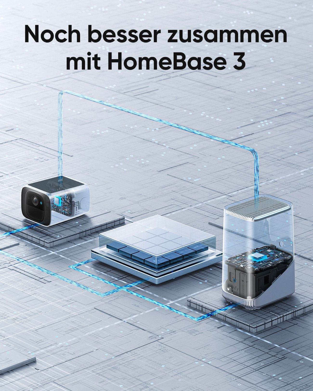 eufy Überwachungskamera Cam Solo S220 (2 Pack) (Überwachungskamera außen, 2K-Auflösung)