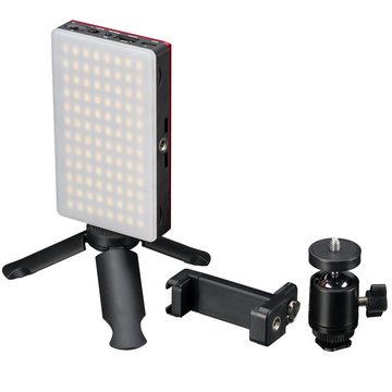 BRESSER Tageslichtlampe Pocket LED 9W Bi-Color Dauerlicht für den mobilen Einsatz und Smartph…