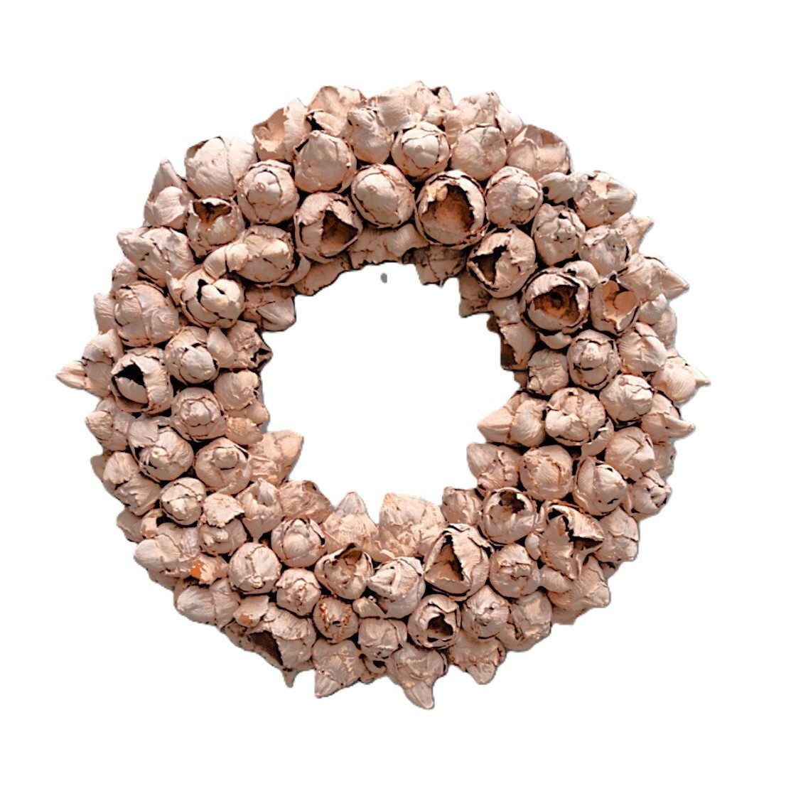 Couronne Dekokranz Deko Kranz Terracotta Naturmaterialien Kokos Sommerlich 40 cm