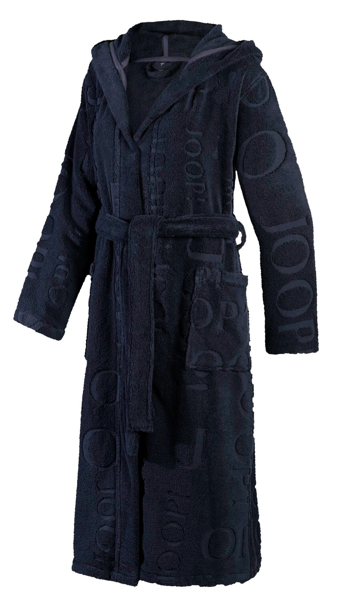 JOOP! Bademantel JOOP! LIVING - REPEAT Bademantel Damen-Kapuze, Textil