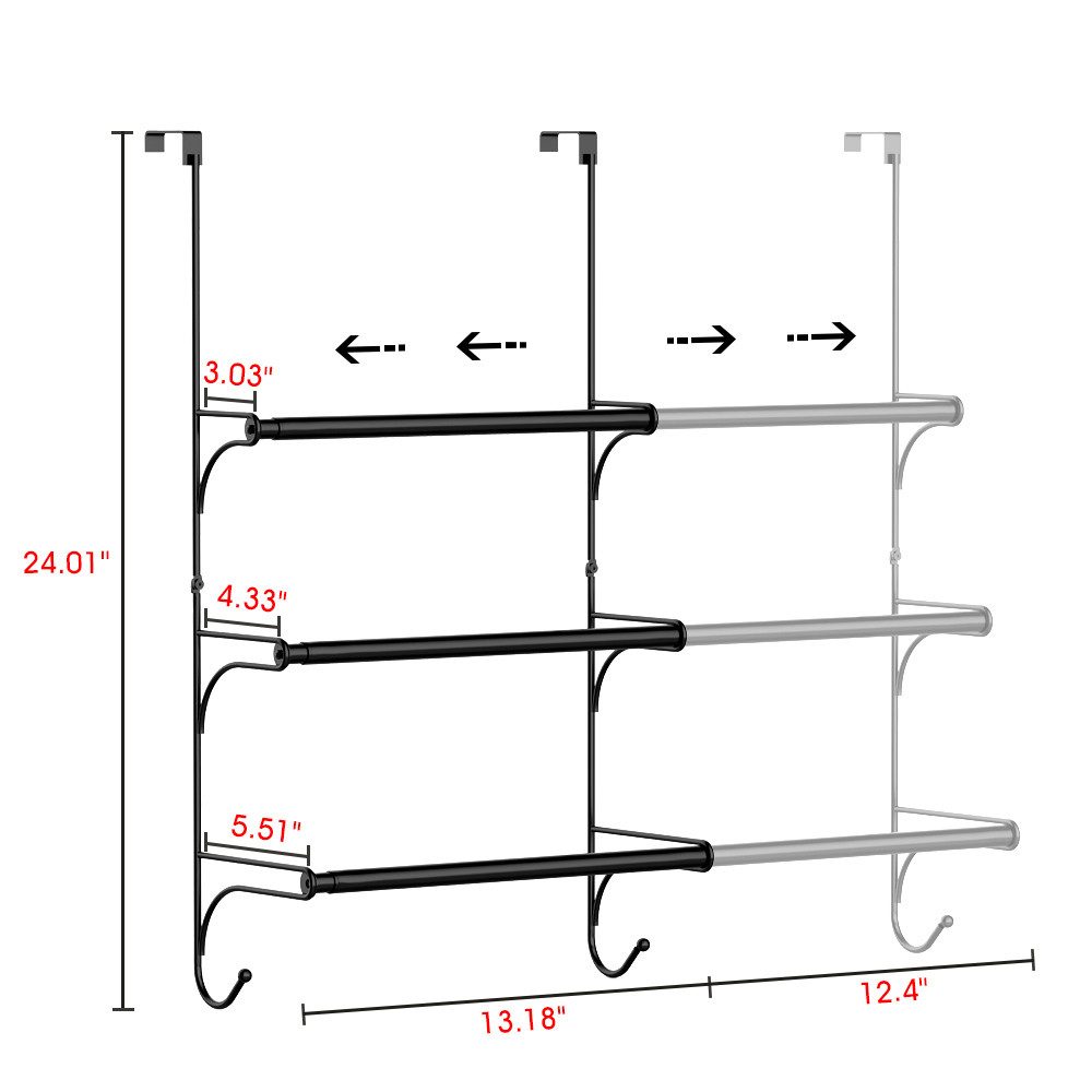 Kaket Handtuchstange Handtuchhalter mit 3 Handtuchstangen Badetuchhalter günstig online kaufen