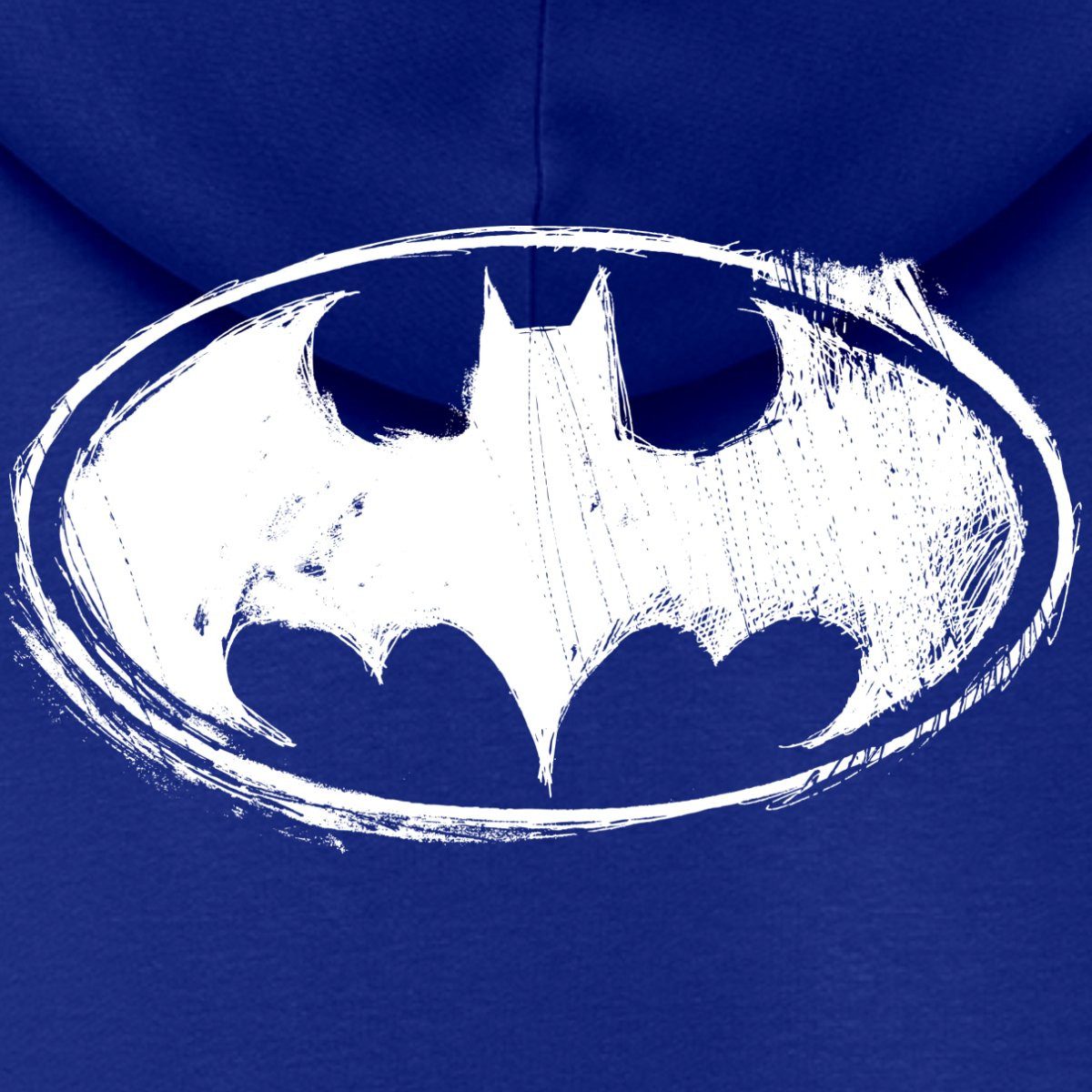 Spreadshirt Hoodie DC Comics Batman Logo Gezeichnet Kinder Premium Hoodie (1-tlg)
