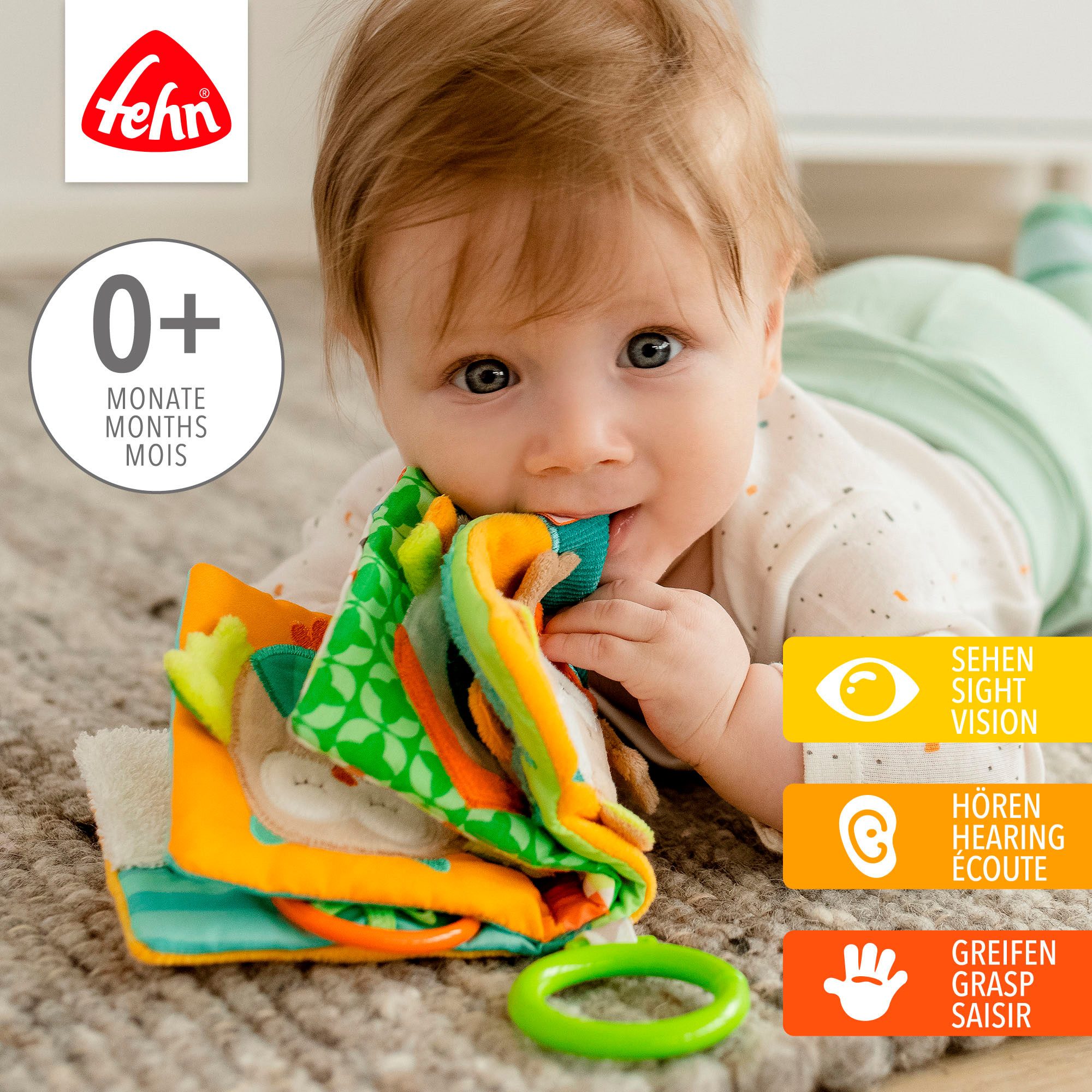 Fehn Greifspielzeug Sleeping Forest, Stoffbuch Fuchs günstig online kaufen