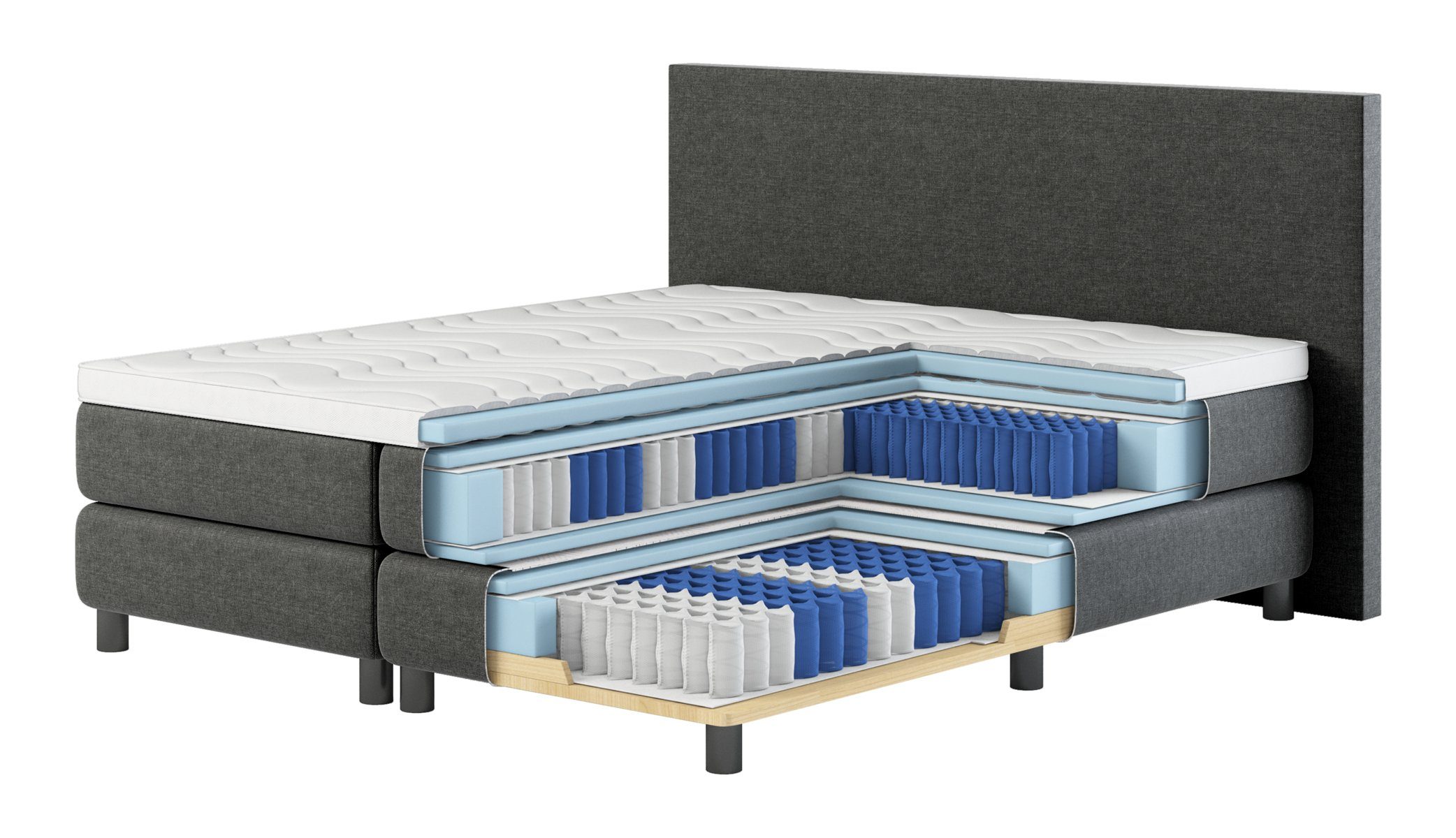 Bengus Boxspringbetten Boxspringbett Boxspringbett FLORENZ 180x200cm günstig online kaufen