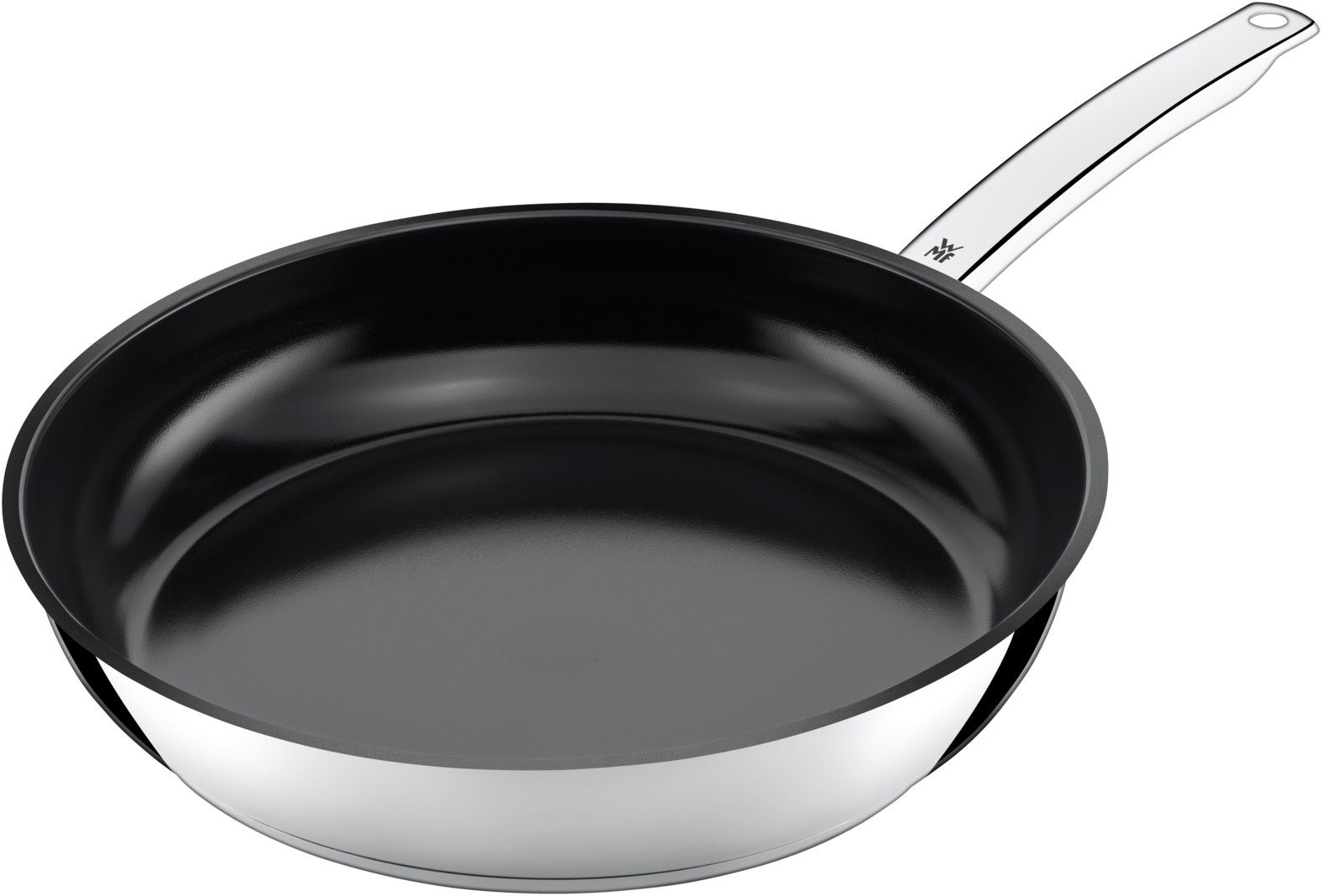 WMF Bratpfanne Durado, Cromargan Edelstahl rostfrei 18/10 (1x Bratpfanne beschichtet 32 cm (Höhe 6 cm), 1-tlg., 1x Bratpfanne beschichtet 32 cm (Höhe 6 cm), - optimal für Herdplatten mi