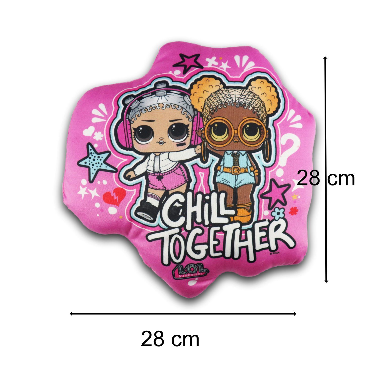 L.O.L. SURPRISE! Dekokissen LOL Surprise Girls Kinder mini Kissen 28x28 cm