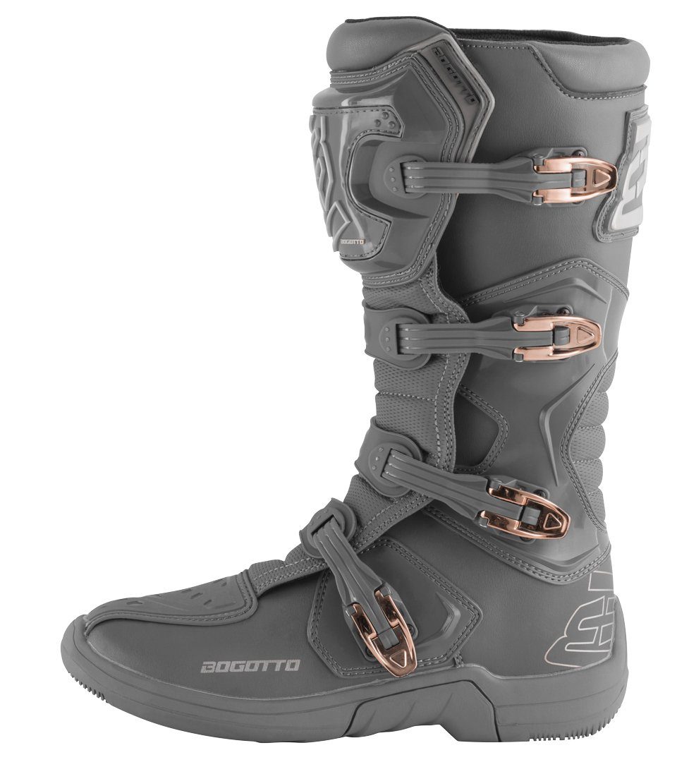 Bogotto MX-5 Motocross Stiefel Motorradstiefel Grey