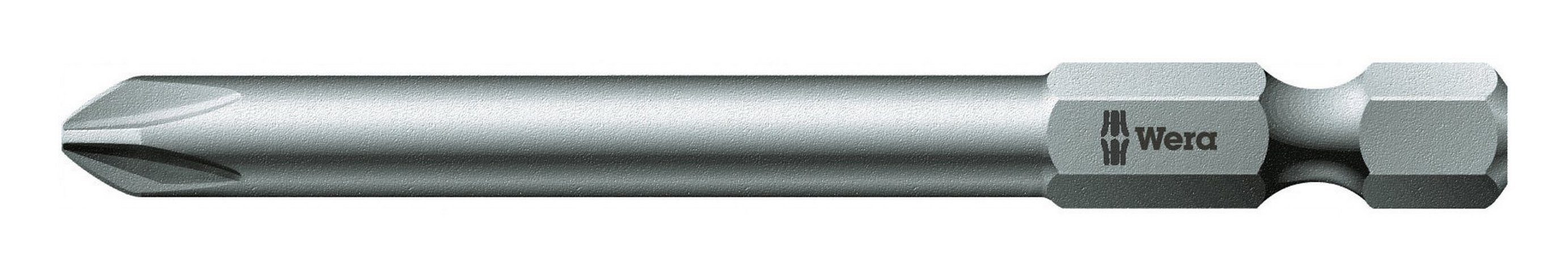 Wera Kreuzschlitz-Bit, Bit 1/4" Din3126 E6,3 Kreuzschlitz PH2 x 70 mm zähhart