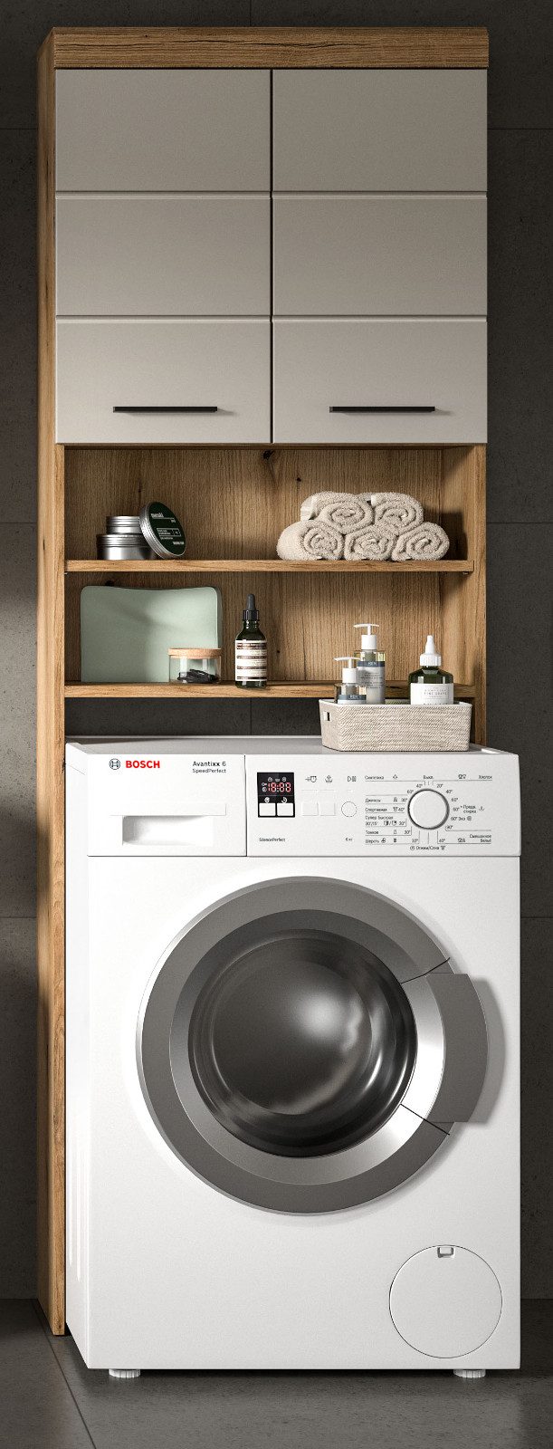 Inn.Furn Waschmaschinenumbauschrank Shawn (Waschmaschinenschrank in Eiche u günstig online kaufen