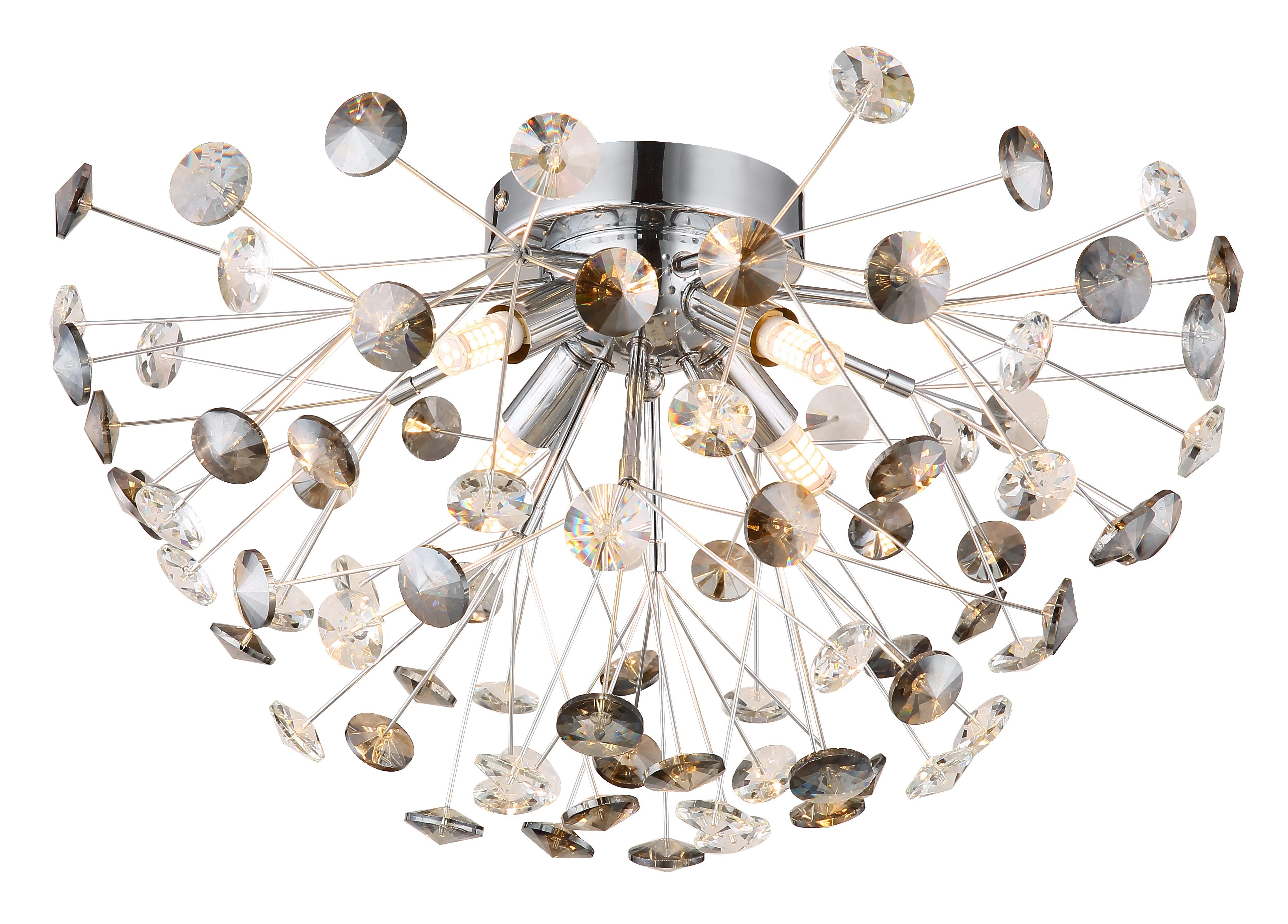 GLOBO LIGHTING Deckenleuchte KATRINA, LED fest integriert, Warmweiß, Deckenlampe Wohnzimmer-Leuchte Schlafzimmer-Leuchte Flur Küche