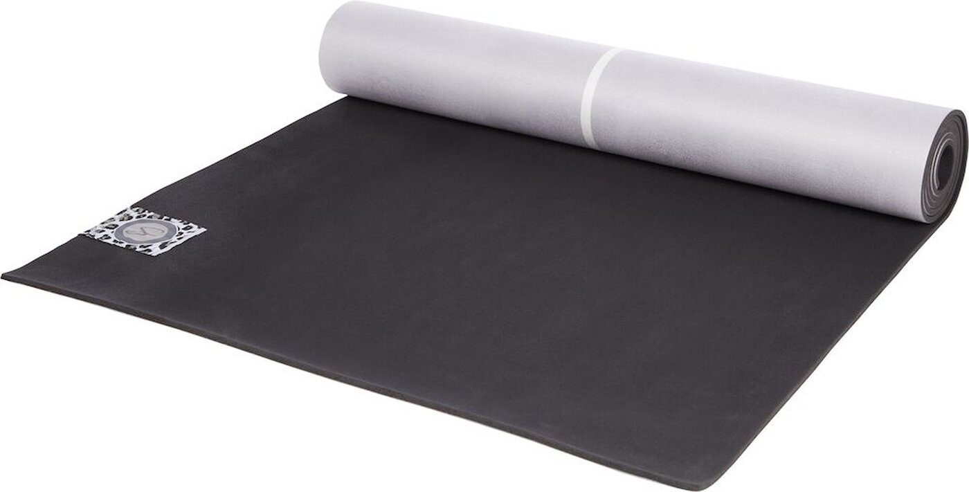 Gymnastikmatte Yoga-Matte Natural Rubber Mat Microfiber GREY LIGHT