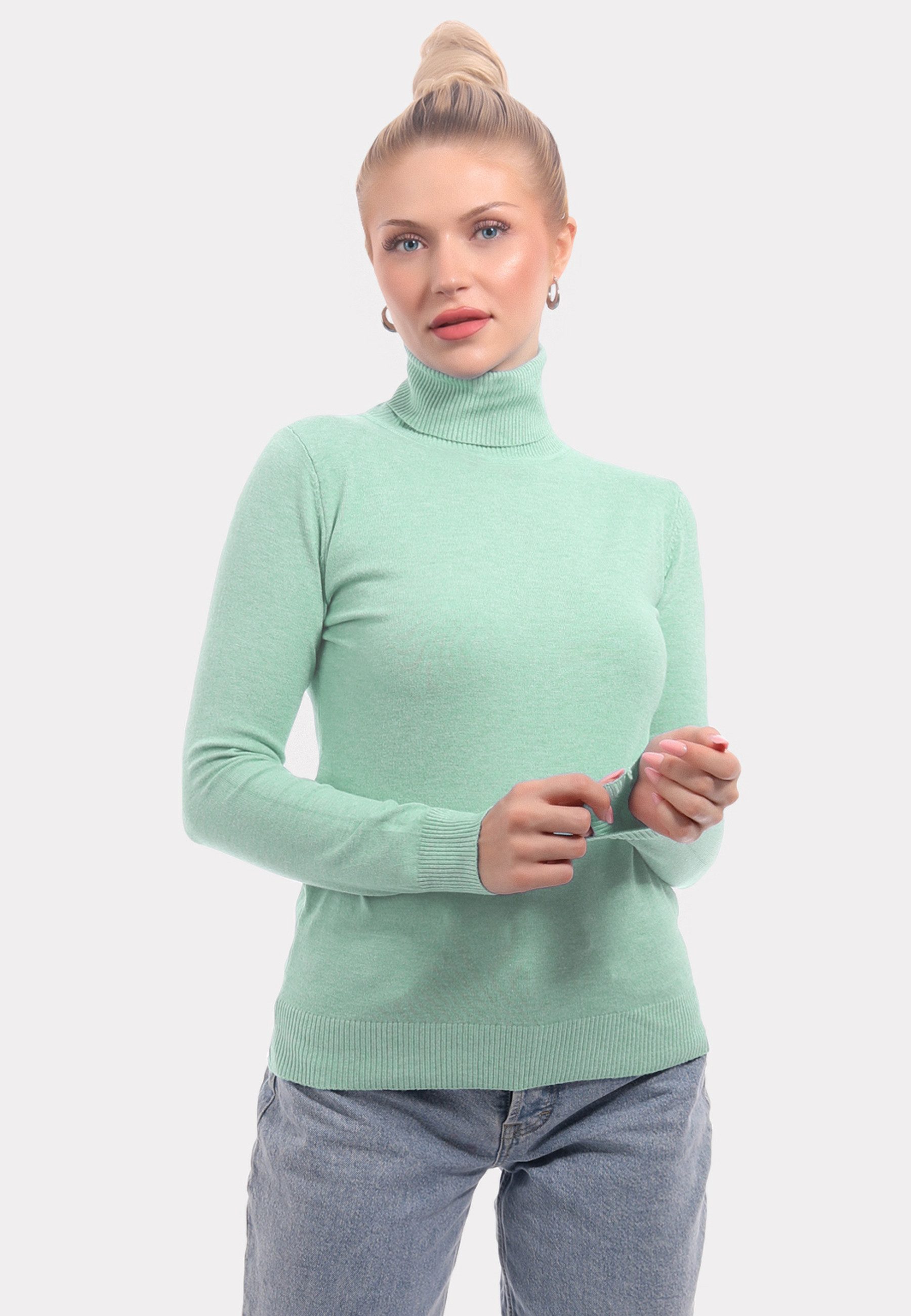 YC Fashion & Style Rollkragenpullover Basic günstig online kaufen