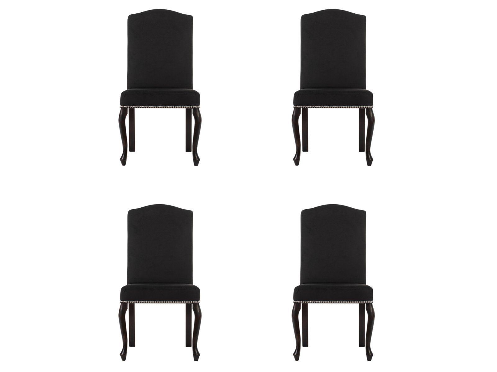 JVmoebel Stuhl, 4x Chesterfield Design Polster Stuhl Garnitur Stühle Textil Sitz Komplett Set | Stühle