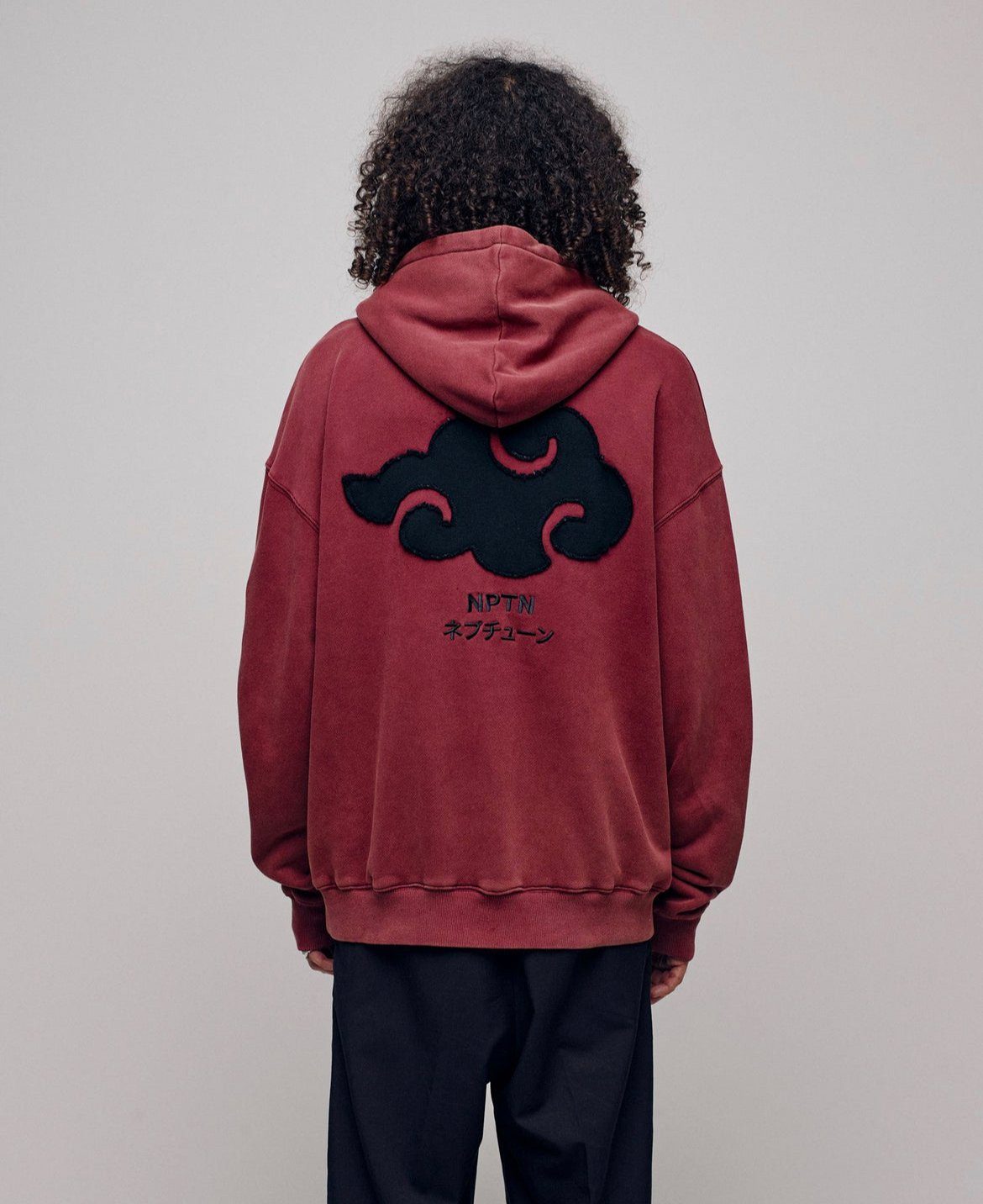 Naruto Collegejacke Naruto Akatsuki Graphic Hoodie Red Kapuzenpullover Rot