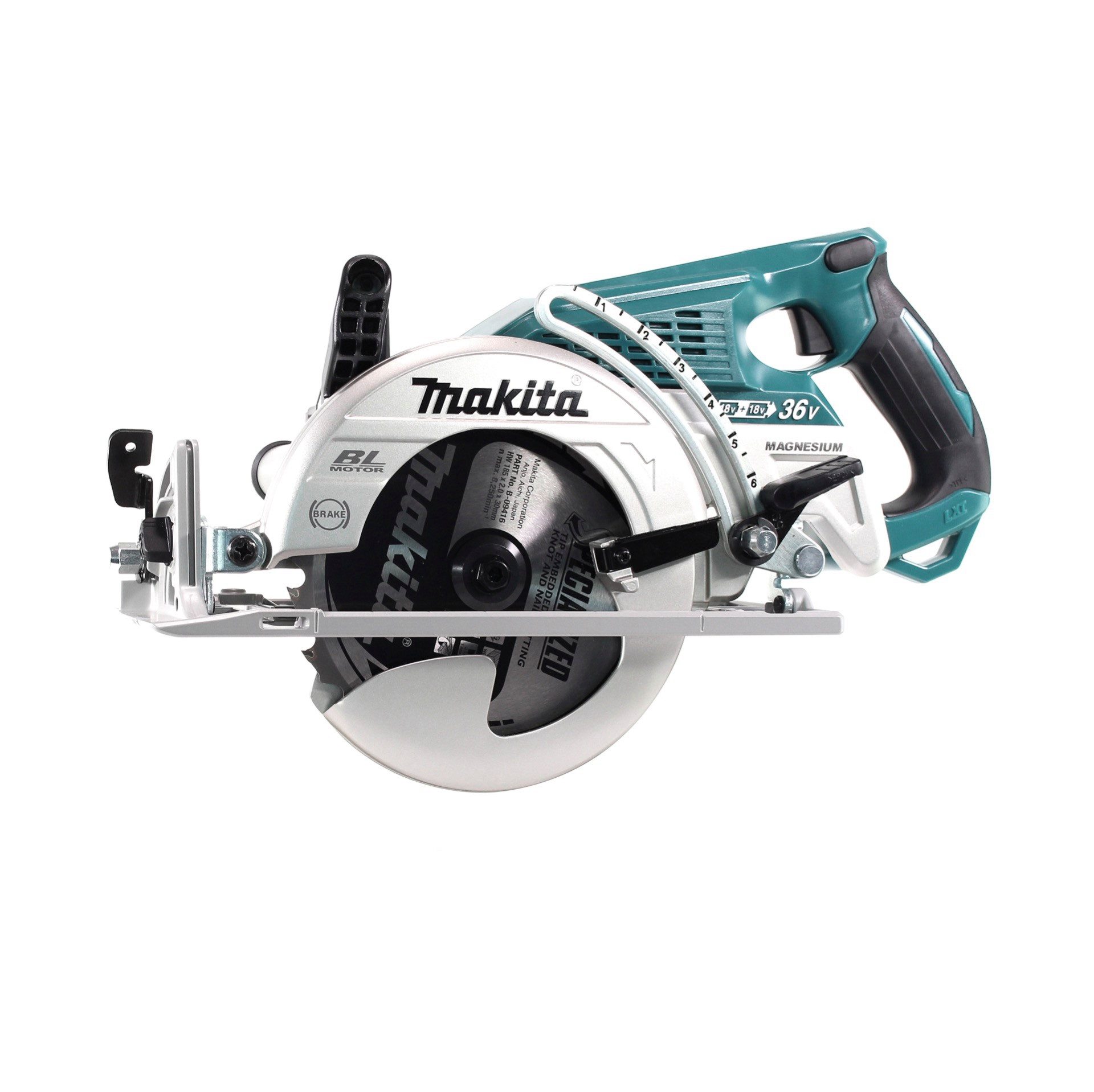 Makita Akku-Handkreissäge DRS 780 RT Akku Handkreissäge 36V (2x18V) 185 mm Brushless + 2x