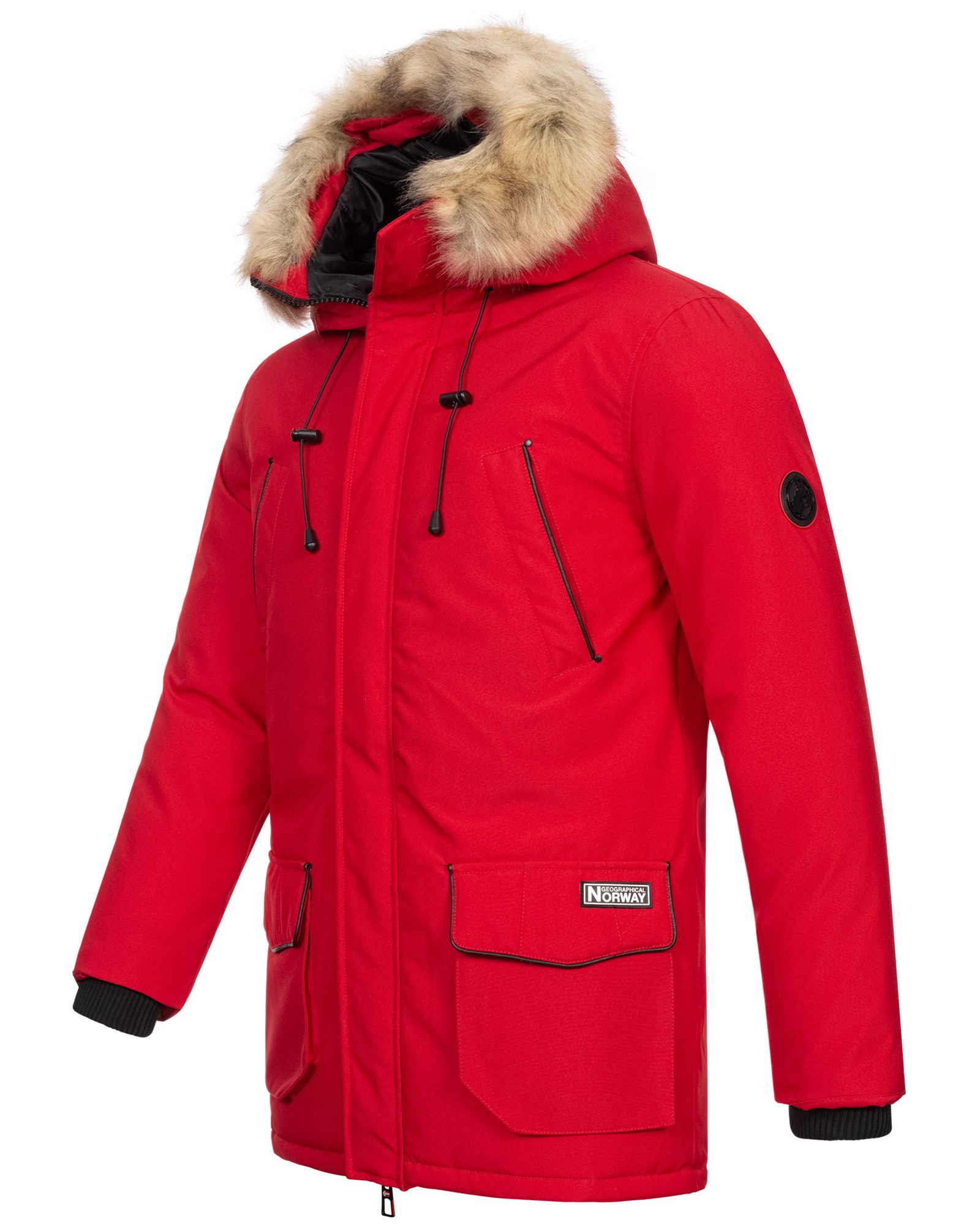 Geographical Norway Parka Herren Winter Jacke Outdoorjacke Winter Parka warm gesteppt Steppjacke