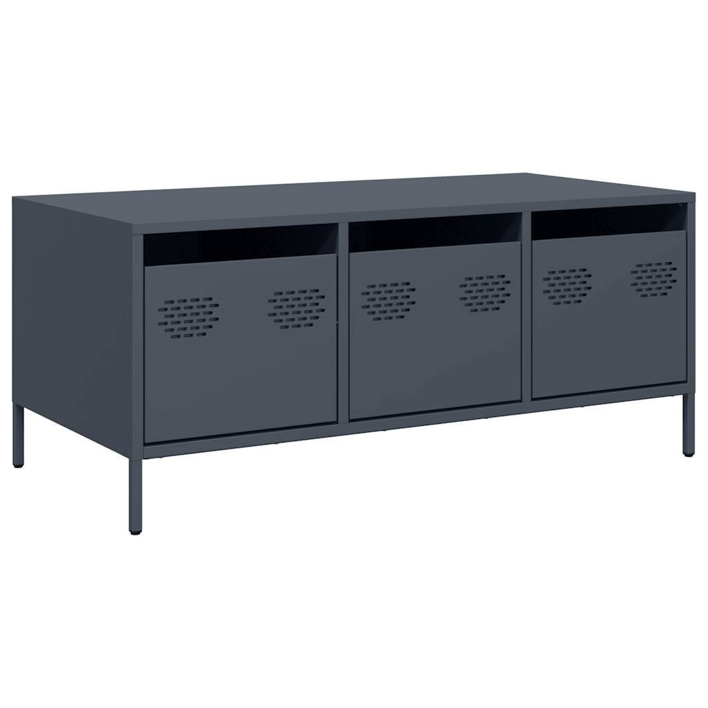 vidaXL Couchtisch Couchtisch Anthrazit 101,5x50x43,5 cm Kaltgewalzter Stahl (1-St)