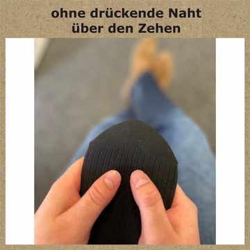 GAWILO Basicsocken "Natur" für Herren aus 100% Baumwolle in schwarz, reine Baumwollsocken (10 Paar) Atmungsaktive Baumwolle gegen Schweißfüße - mit stabilisierender Rippe