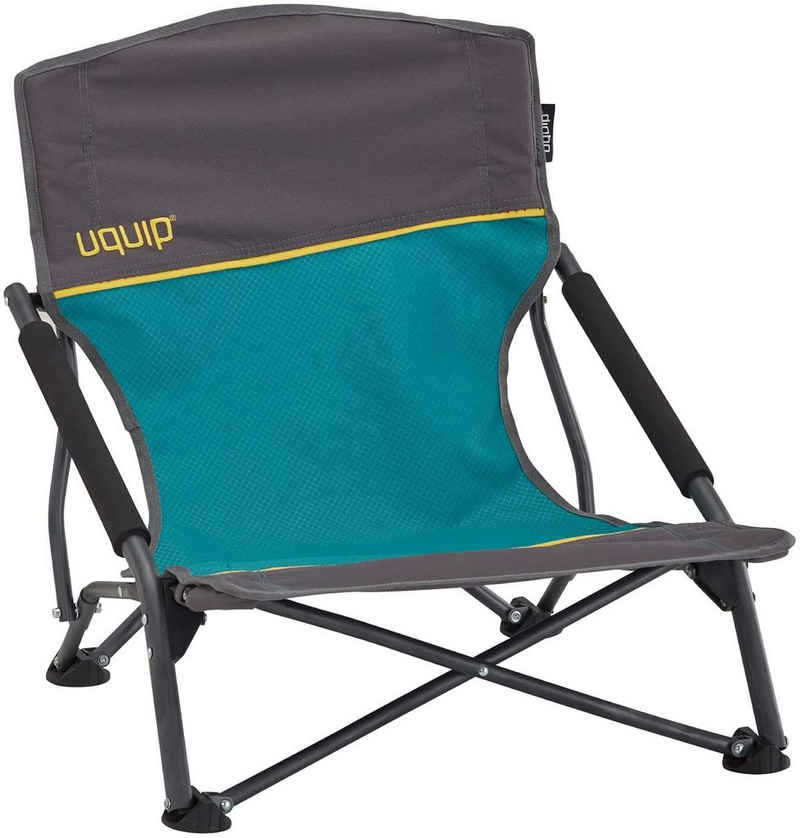 UQUIP Campingstuhl »Sandy Strandstuhl - Bequemer Klappstuhl mit Traglast bis 120 kg«, niedrige Höhe für bequemen Sitz, breite Füße gegen Einsinken auf weichem Sand, gepolsterte Armlehnen