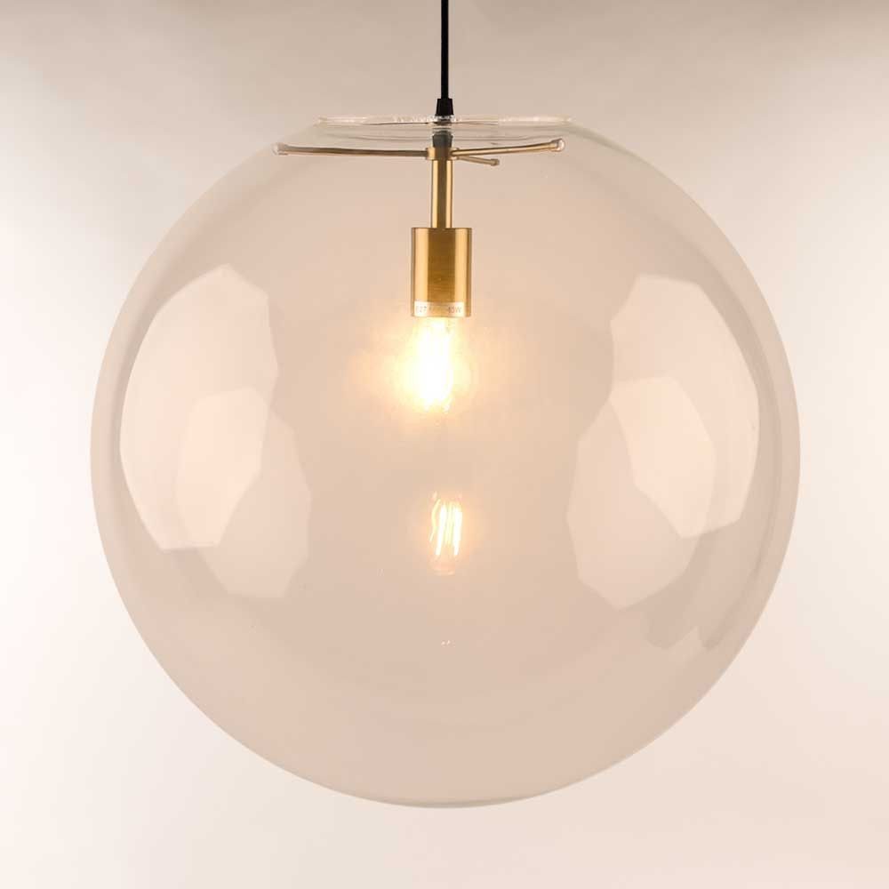s.luce Pendelleuchte Hängeleuchte Orb Glaskugel Gold, günstig online kaufen