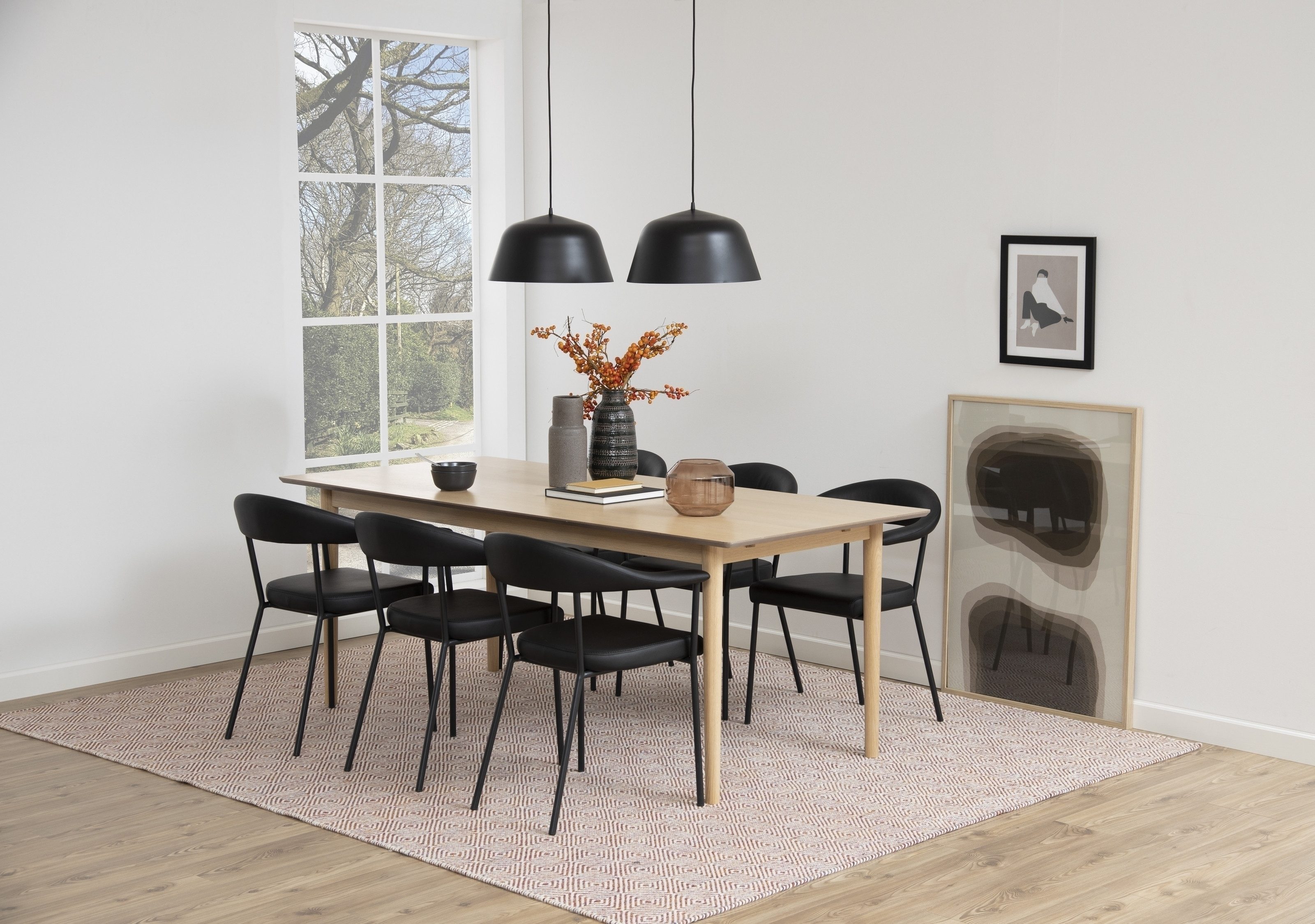 freiraum Armlehnstuhl Ava (2er-Set), (2er-Set) in schwarz - 56x77,5x52,5 (BxHxT)